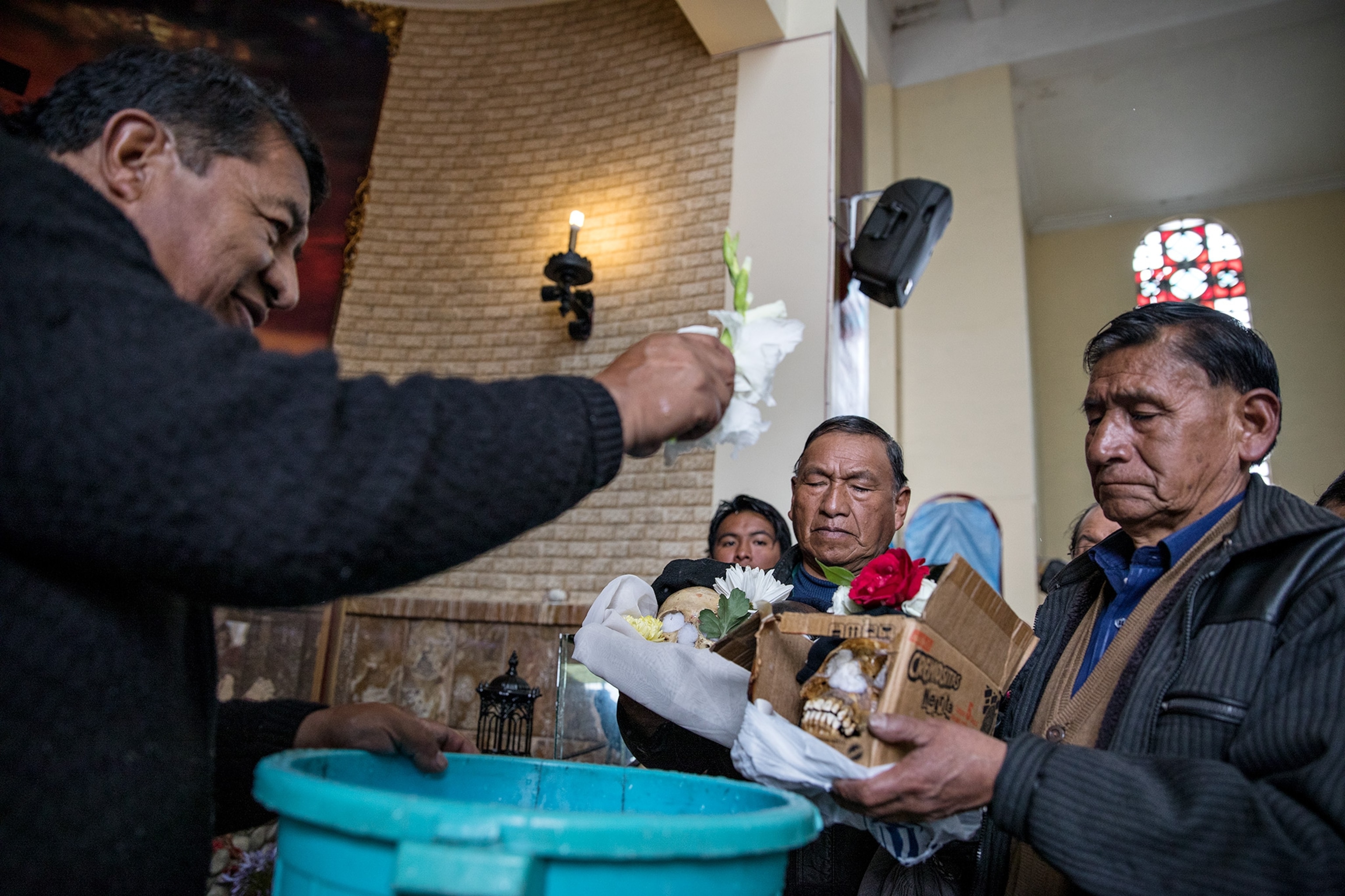 the Las Natitas skull festival in La Paz, Bolivia