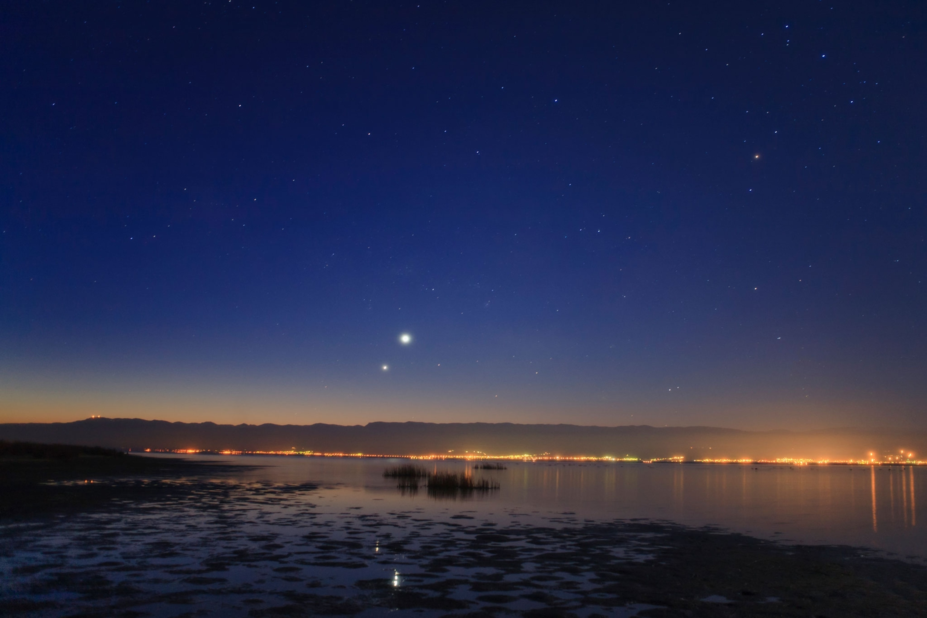 Venus and Jupiter