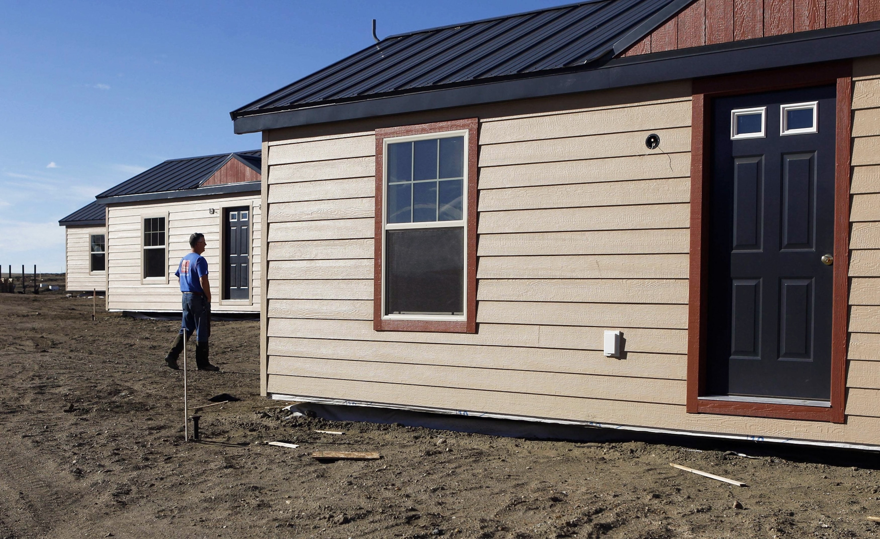 oil-worker housing near Watford City, North Dakota
