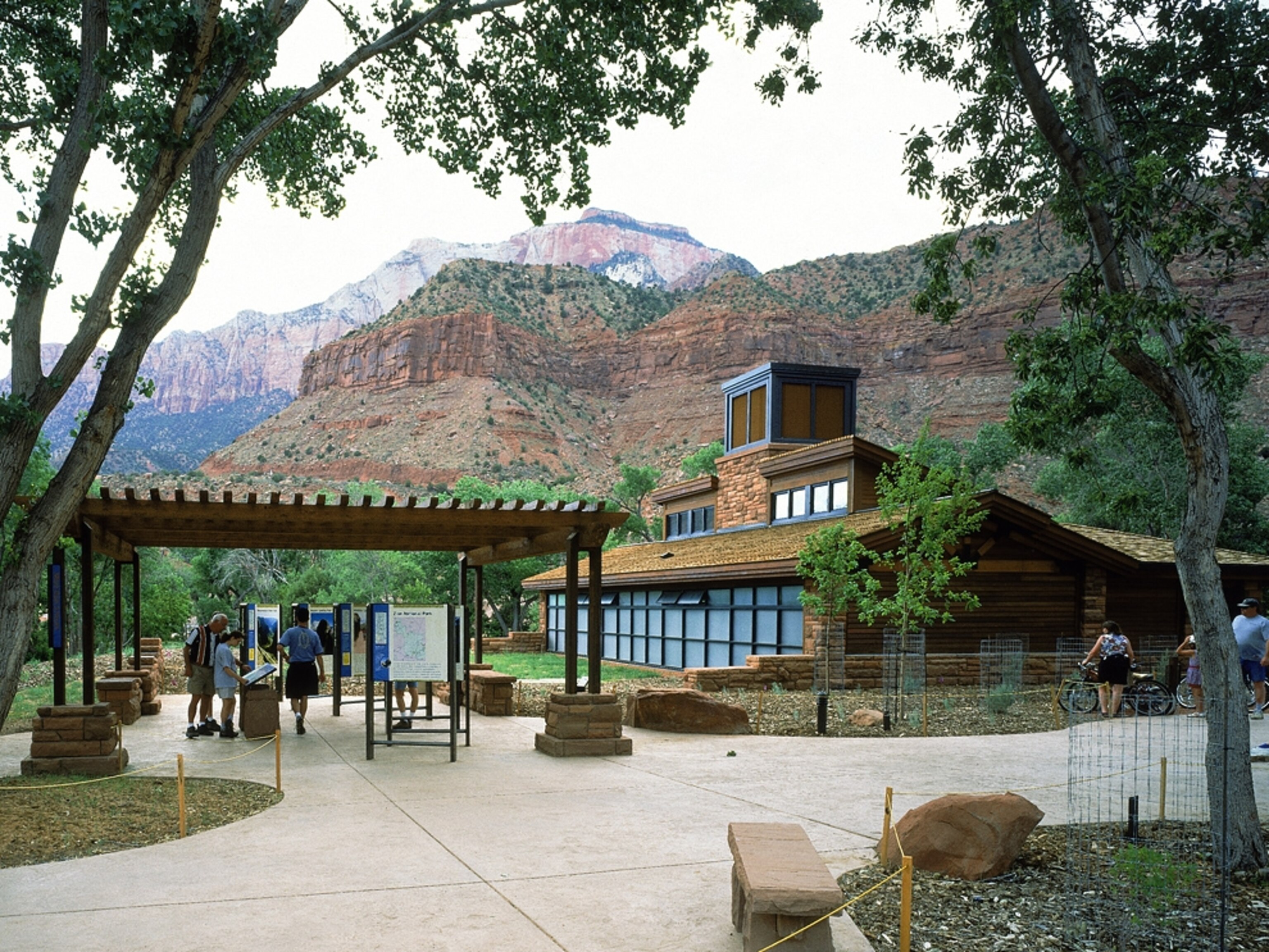 The Zion National Park visitor center in Springdale, Utah