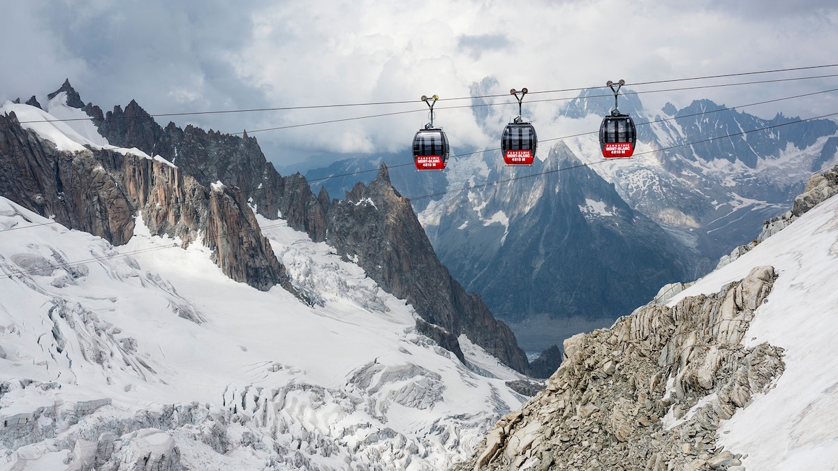 Ride the Cable Car to the Top of Mont Blanc in France