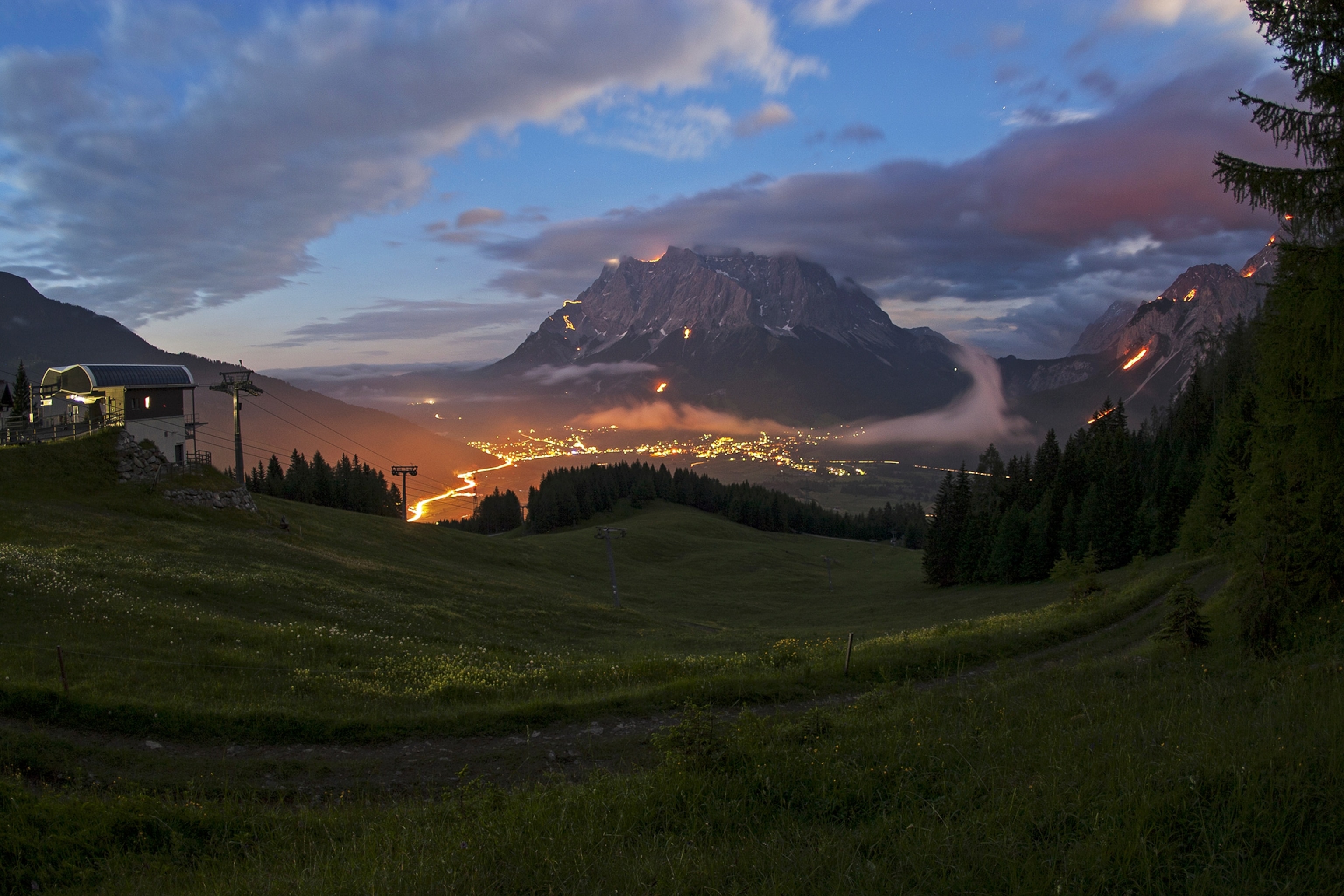 A timelapse photo of the summer solstice in Prudhoe Bay, Alaska.