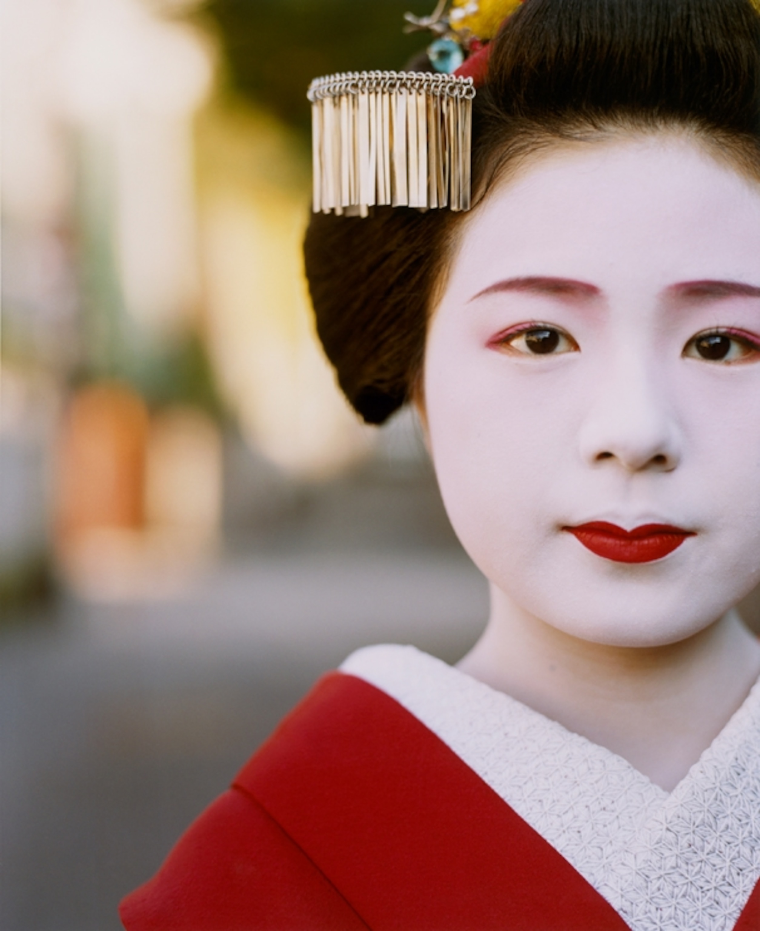 an apprentice geisha in Kyoto, Japan