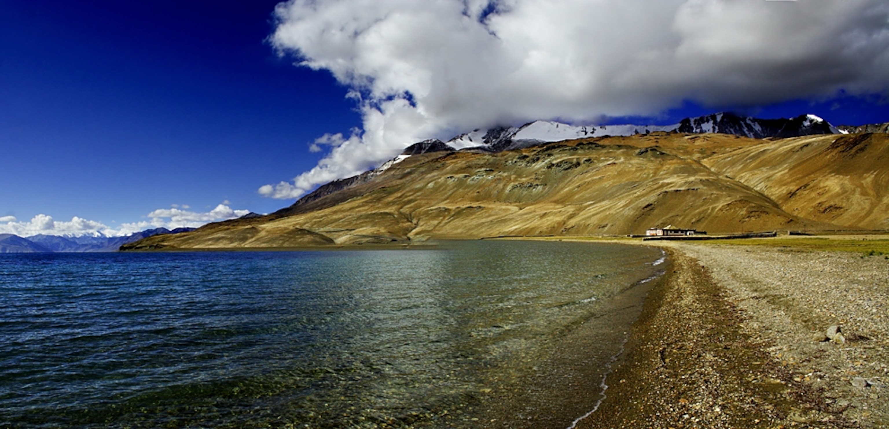 Tso Moriri Lake in Ladakh, India