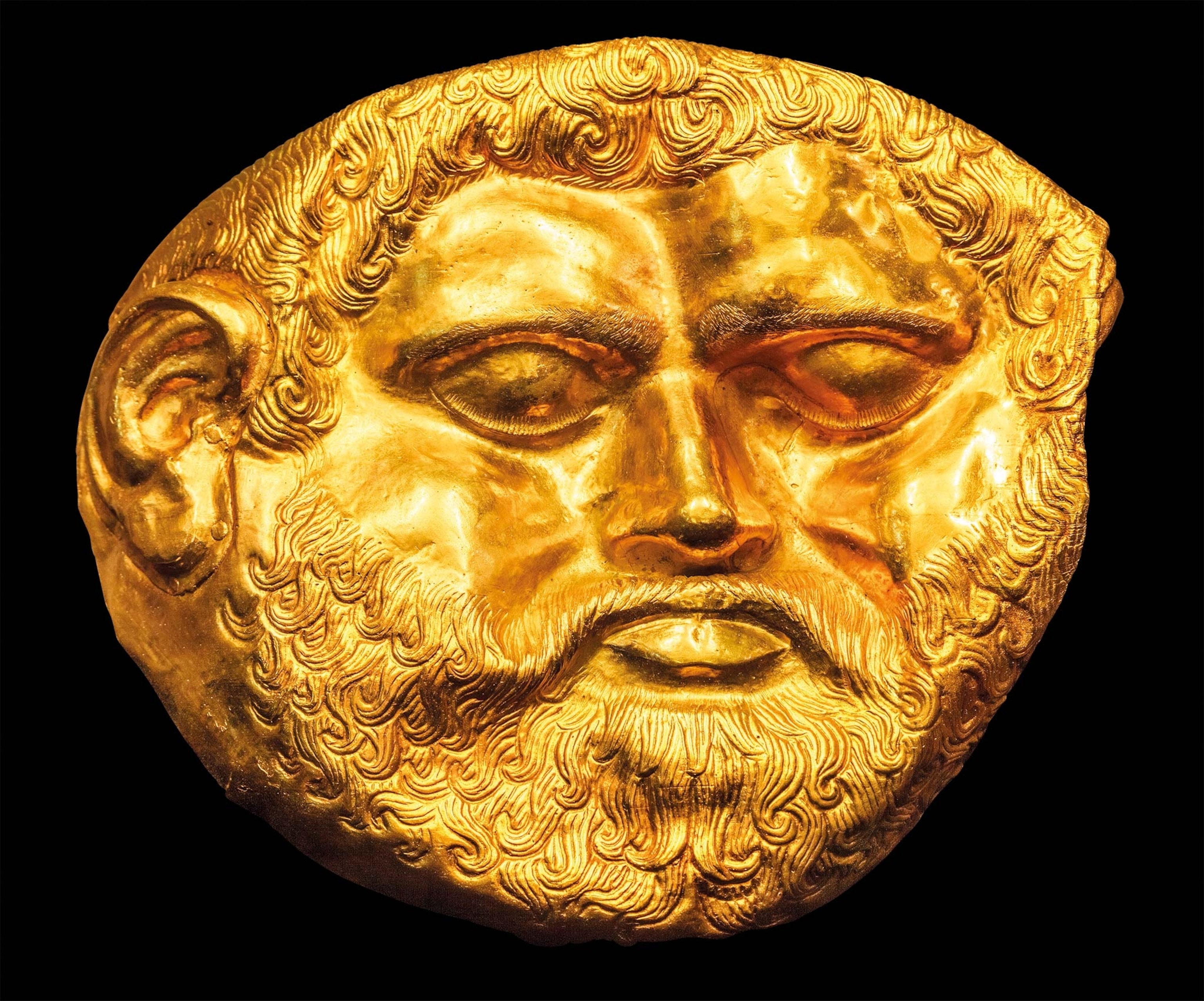 A golden mask of Thracian King Teres
