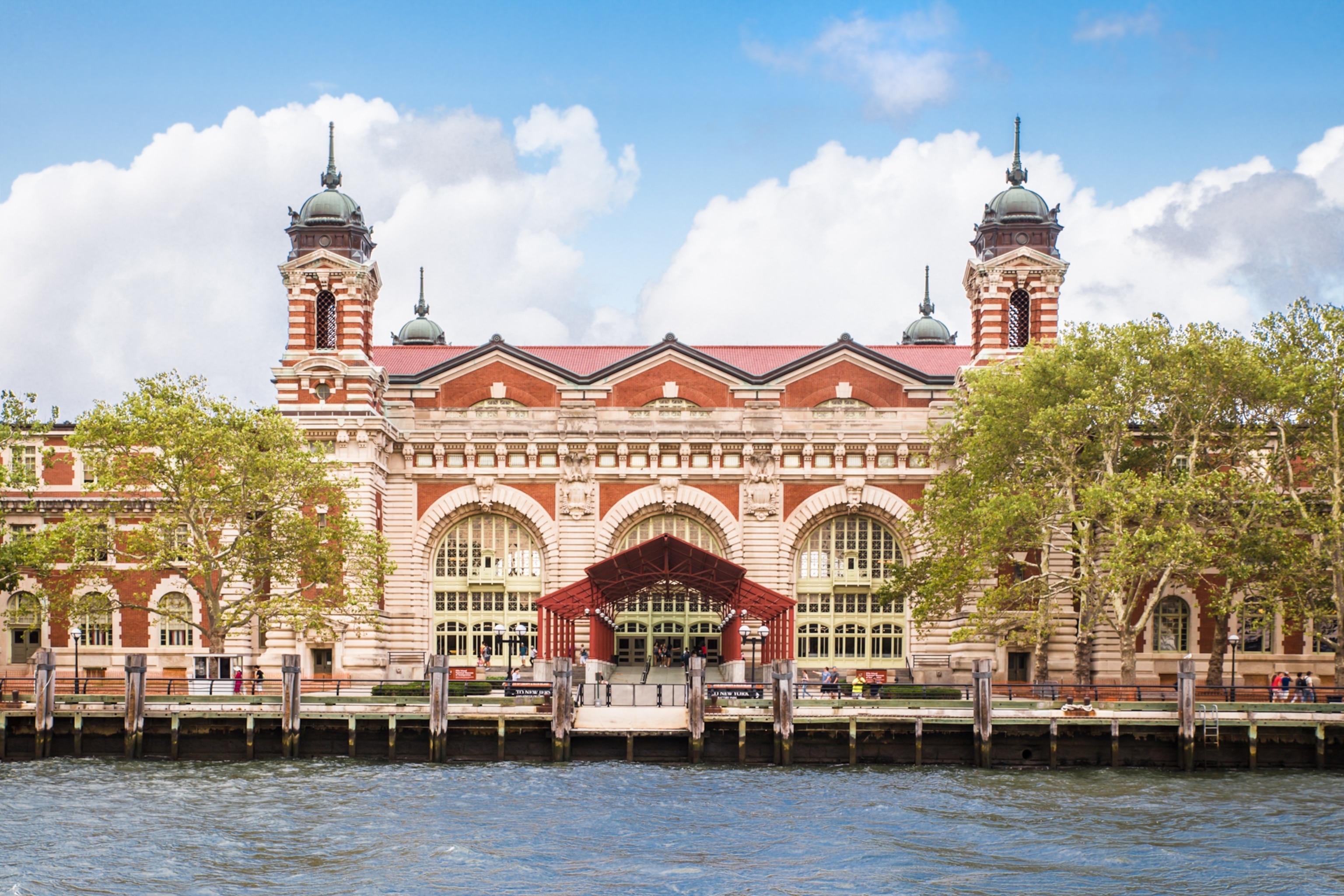 Exterior View of historic Ellis Island Immigrant Museum