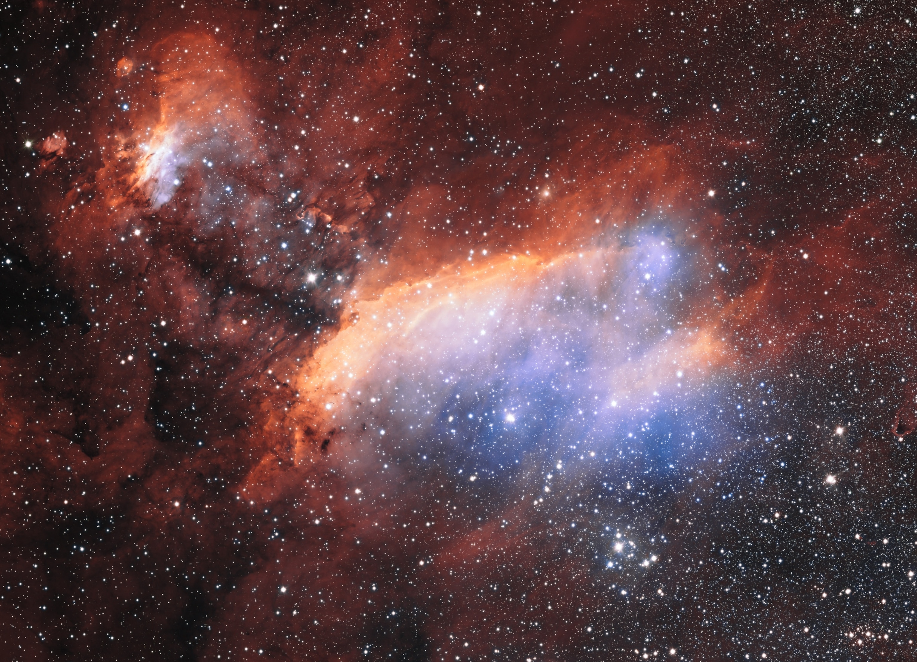 the Prawn nebula in the constellation Scorpius