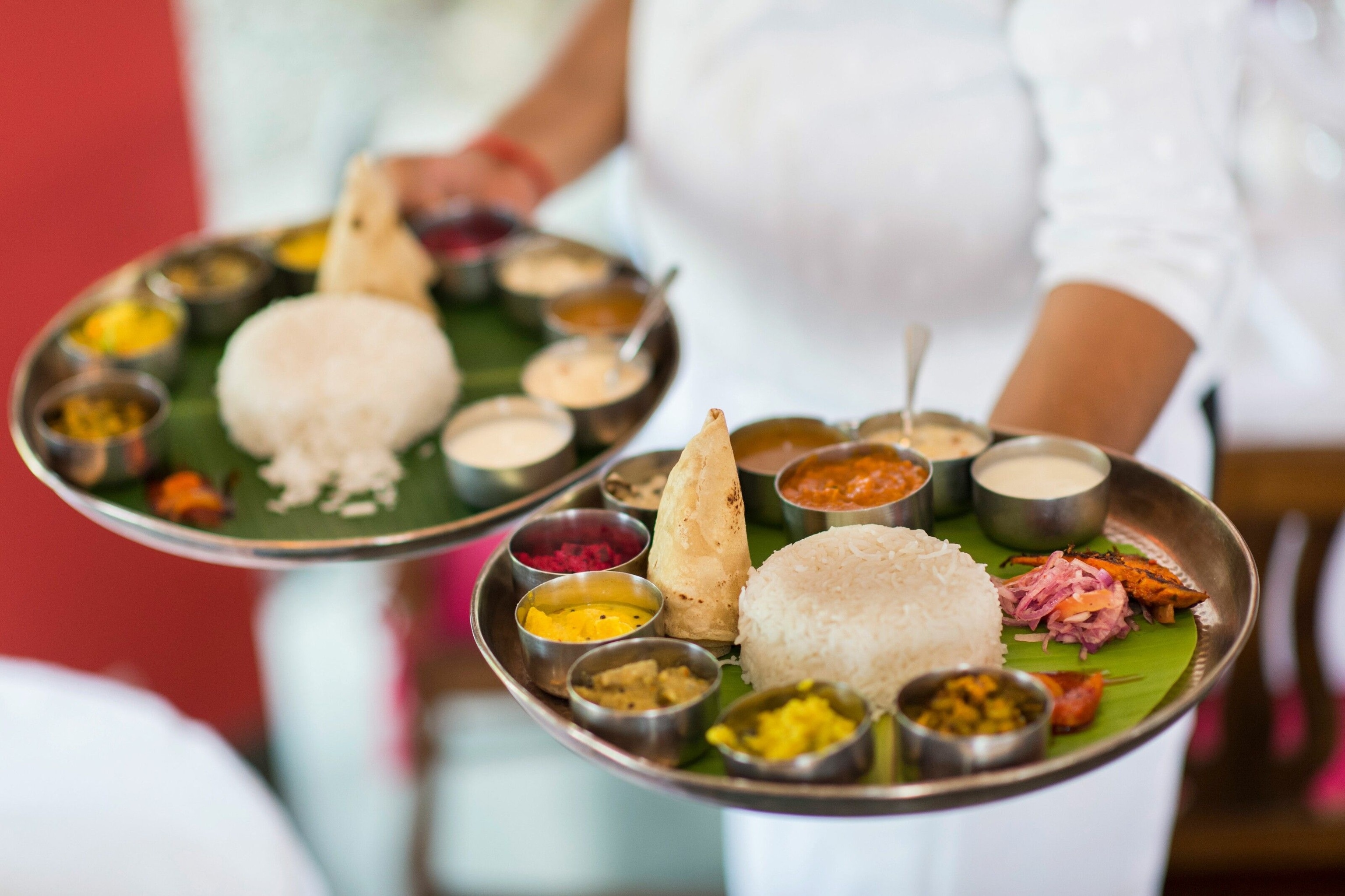 Thali plates at Malabar House.