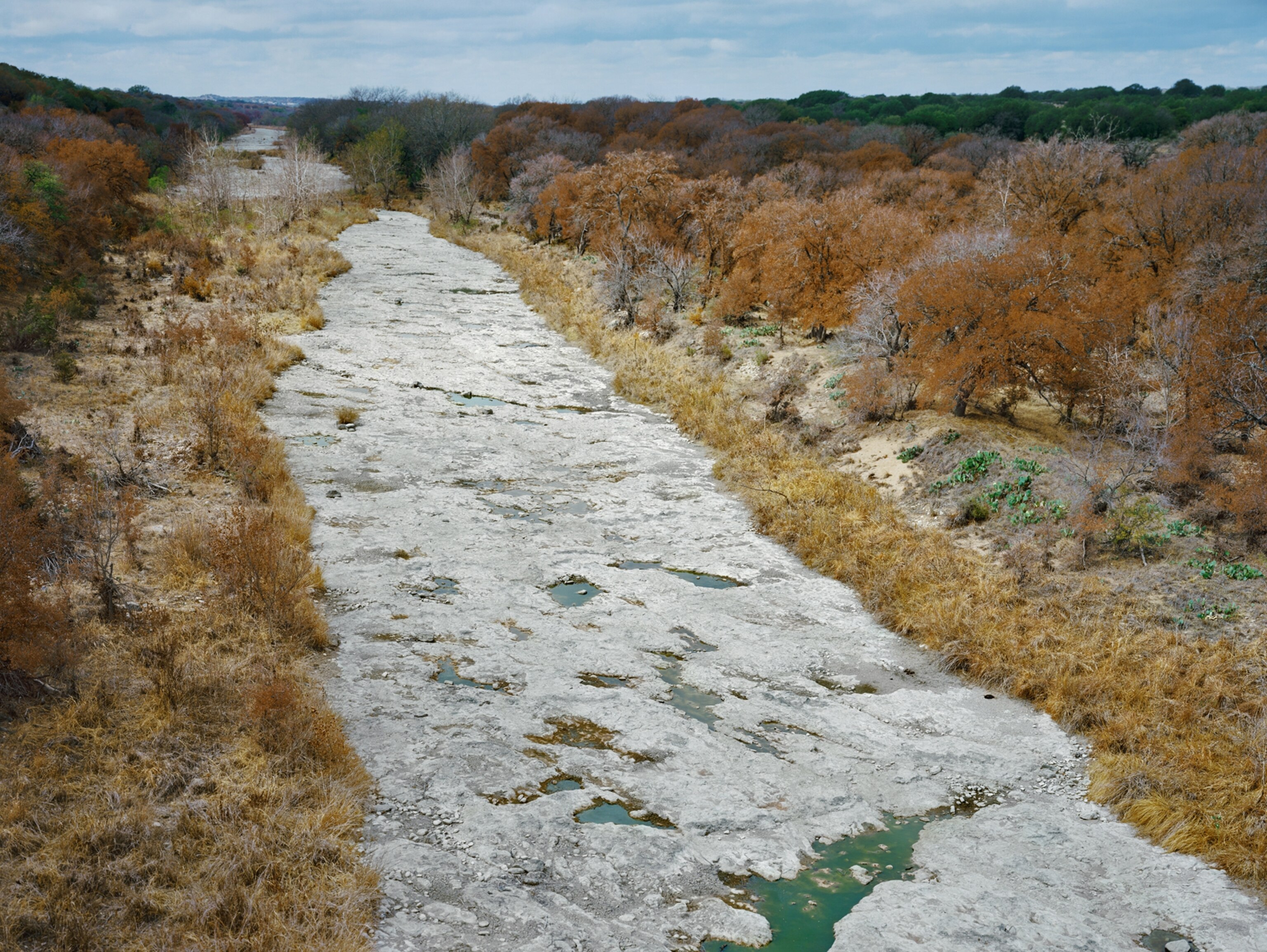 the dried up San Saba River