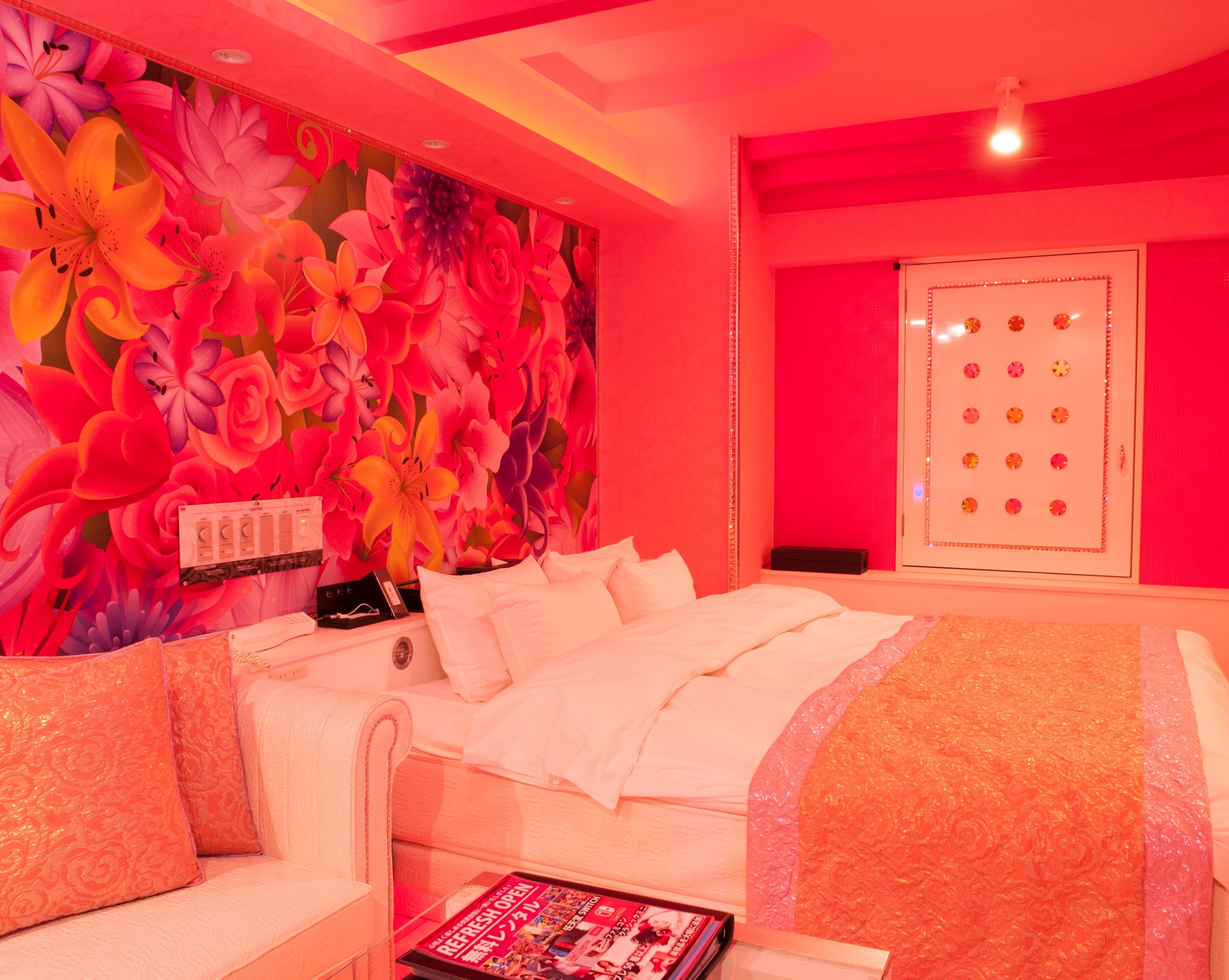 the Pink Room in the Hotel Sara Sweet, a love hotel in Tokyo, Japan