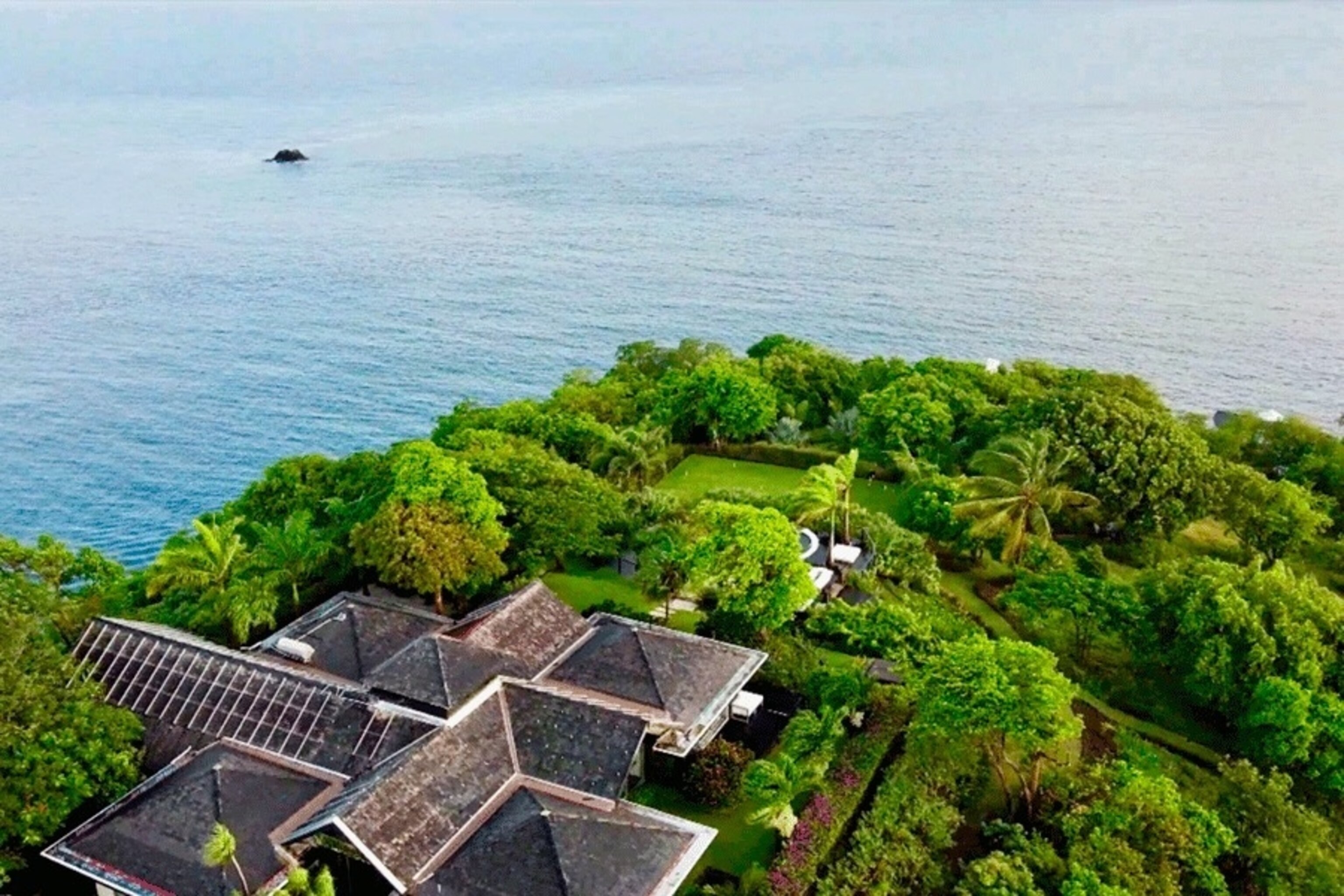 The Morne Trulah Estate overlooking the ocean in the north of St Lucia.