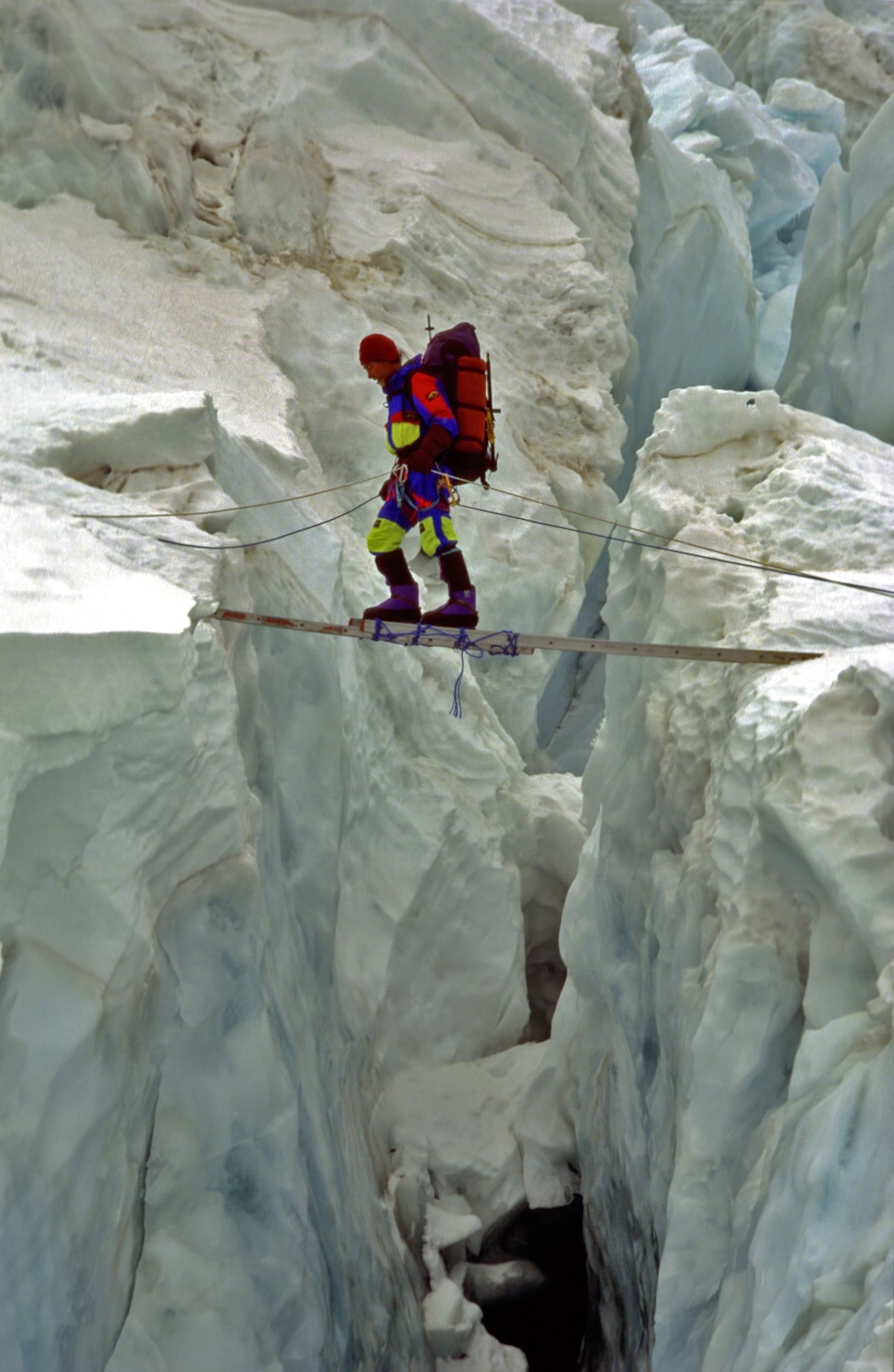John Taske in the Khumbu Icefall. May 1996.