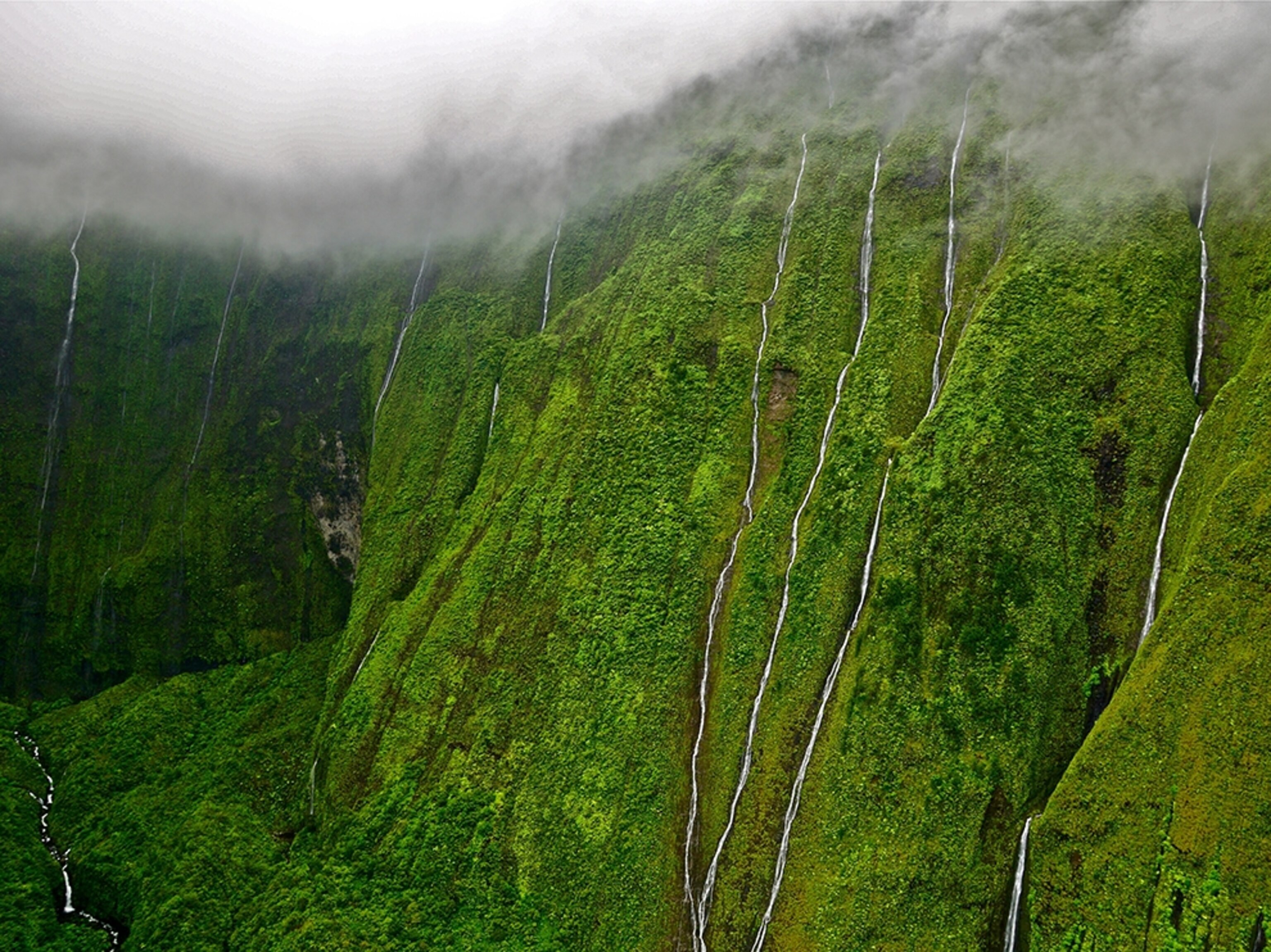 the Weeping Wall, Kauai, Hawaii