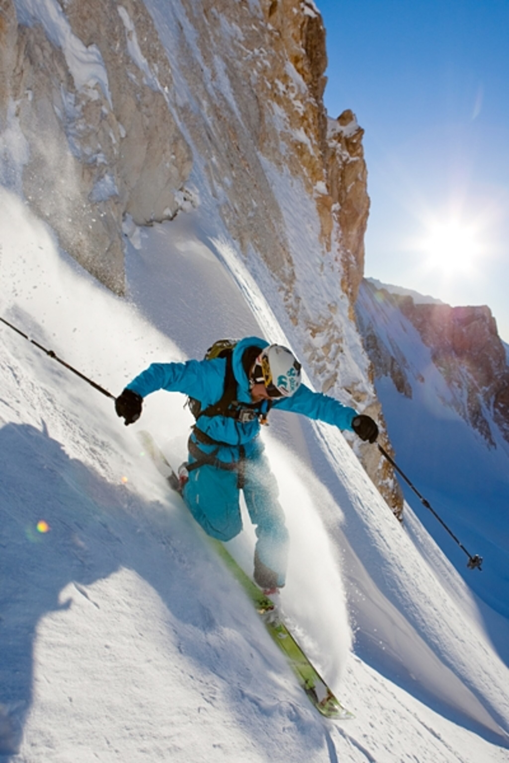 Skier in Las Lenas, Argentina