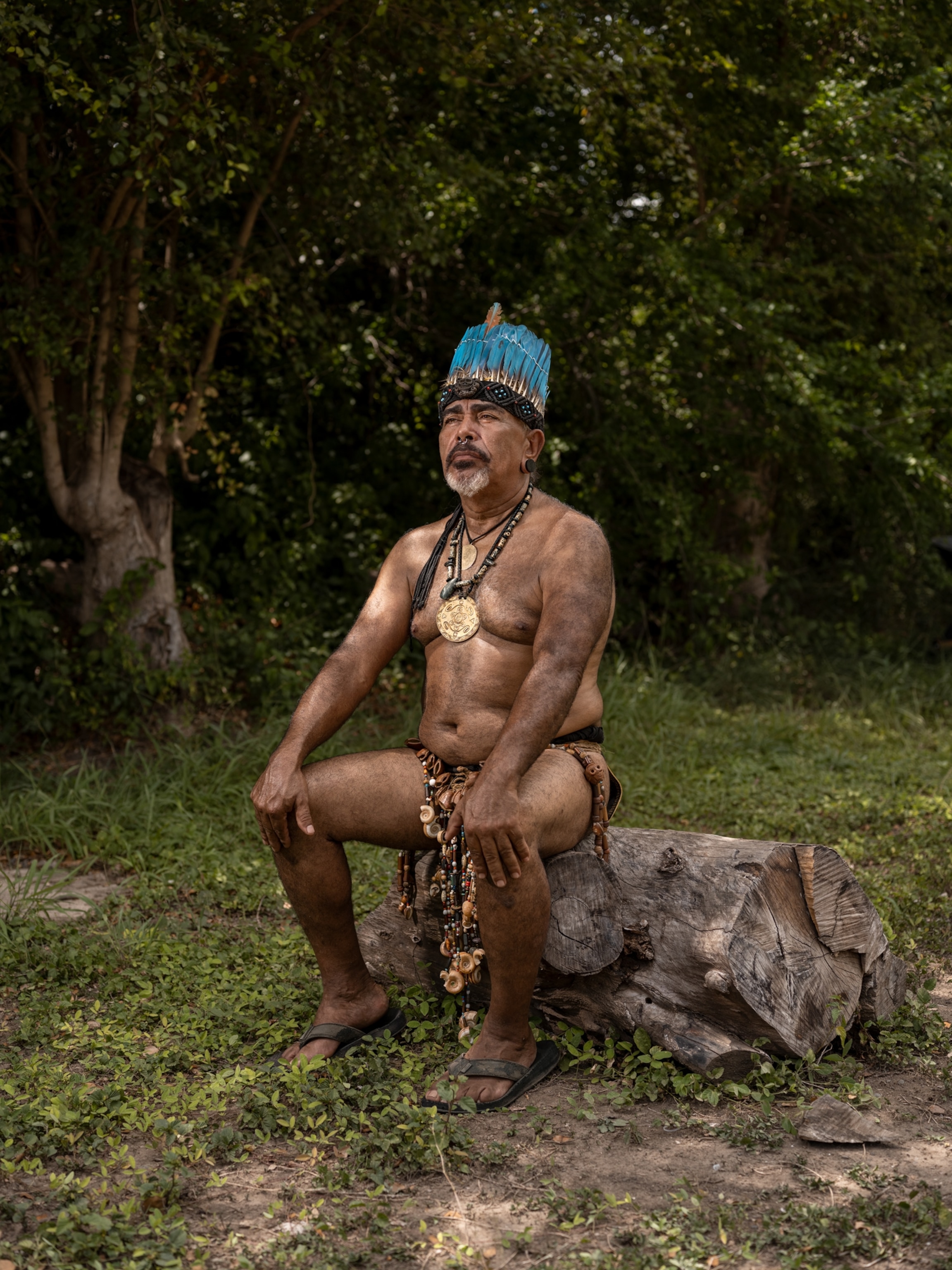 Man in his tribal attire.