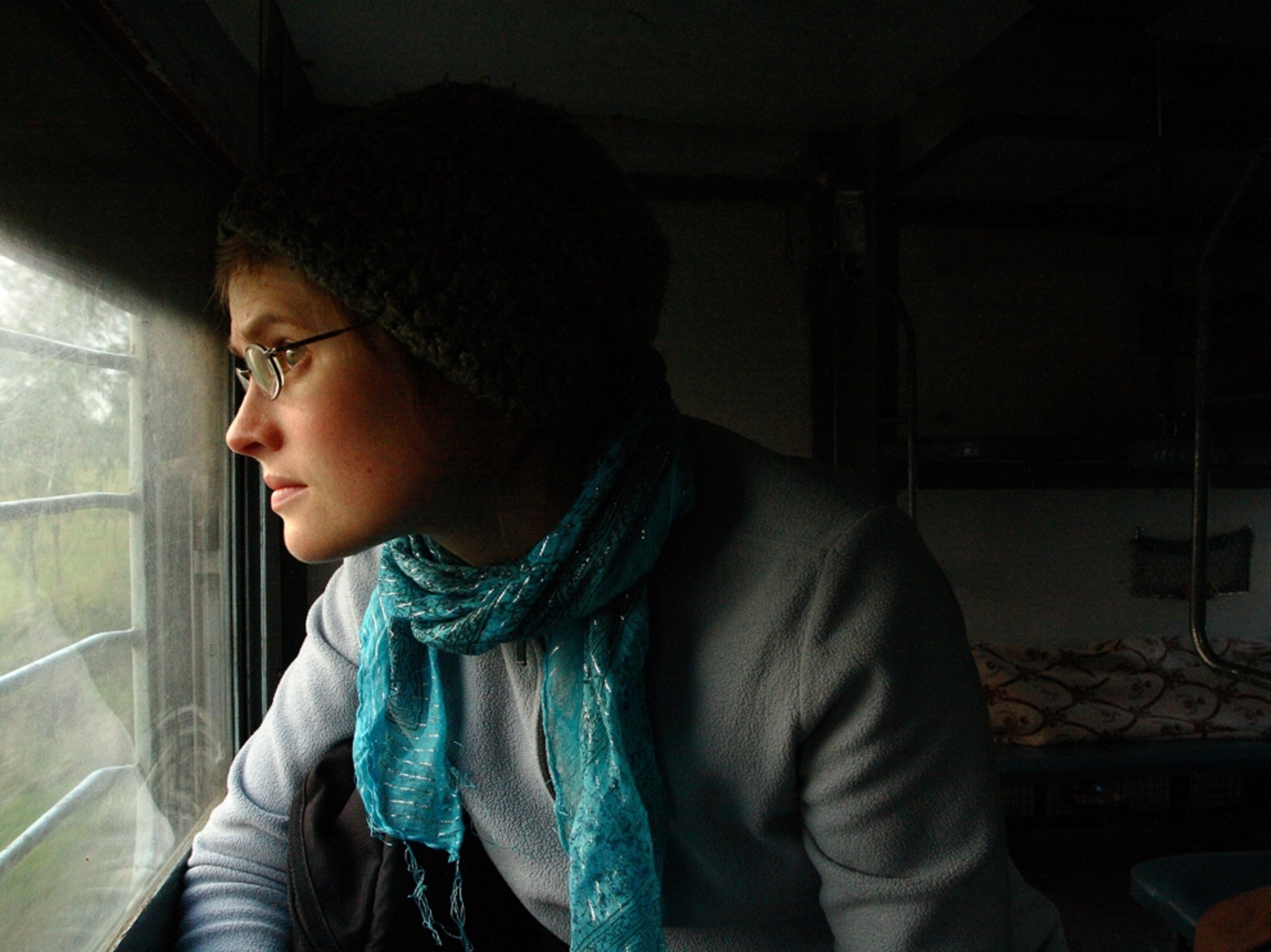 India train traveler woman