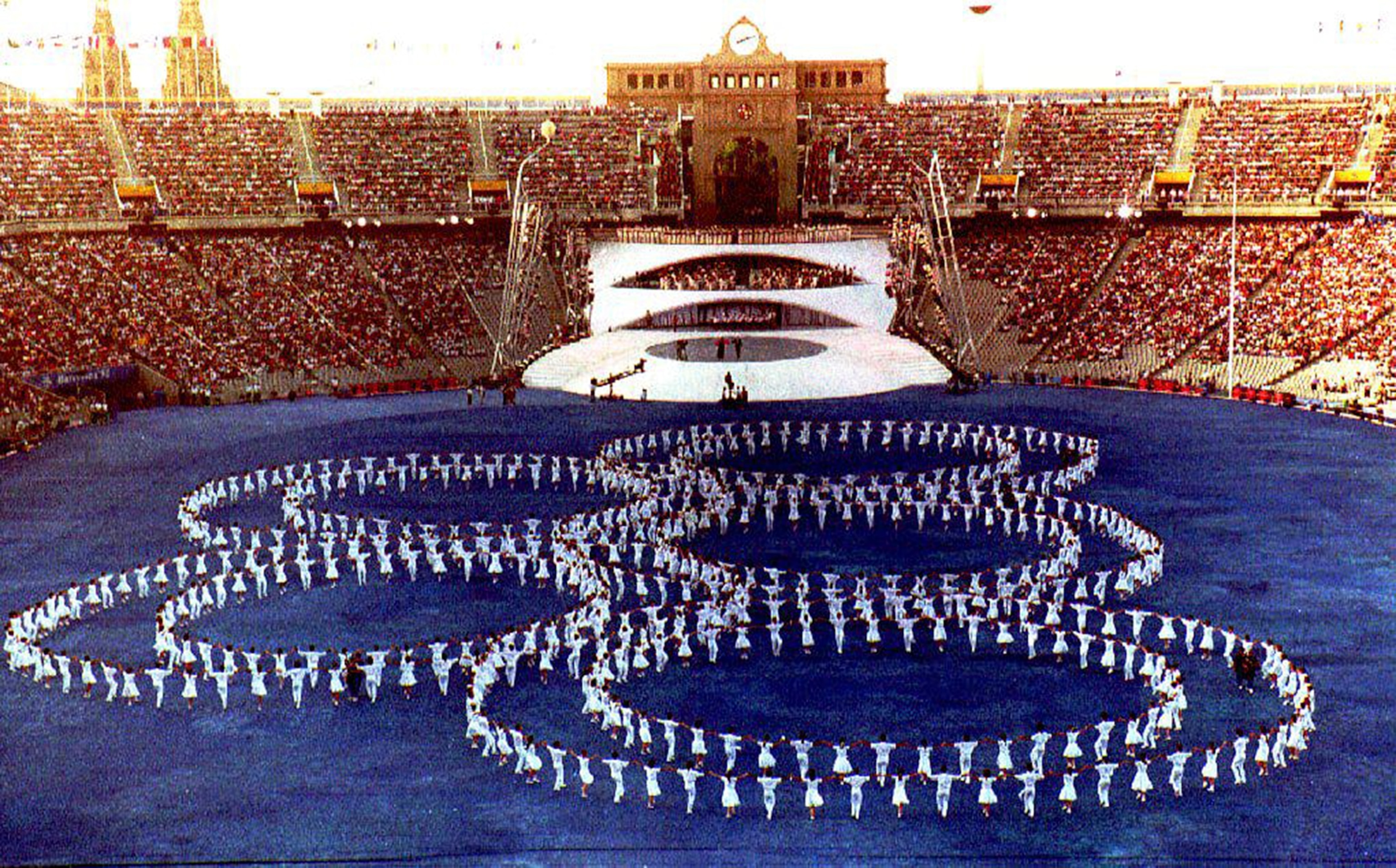 A general aerial view of the Olympic Stadium (L) and Aquatic Centre at the 2012 Olympic Park on June 28,2012 in Stratford,London,England. (Photo by Jason Hawkes/Getty Images)