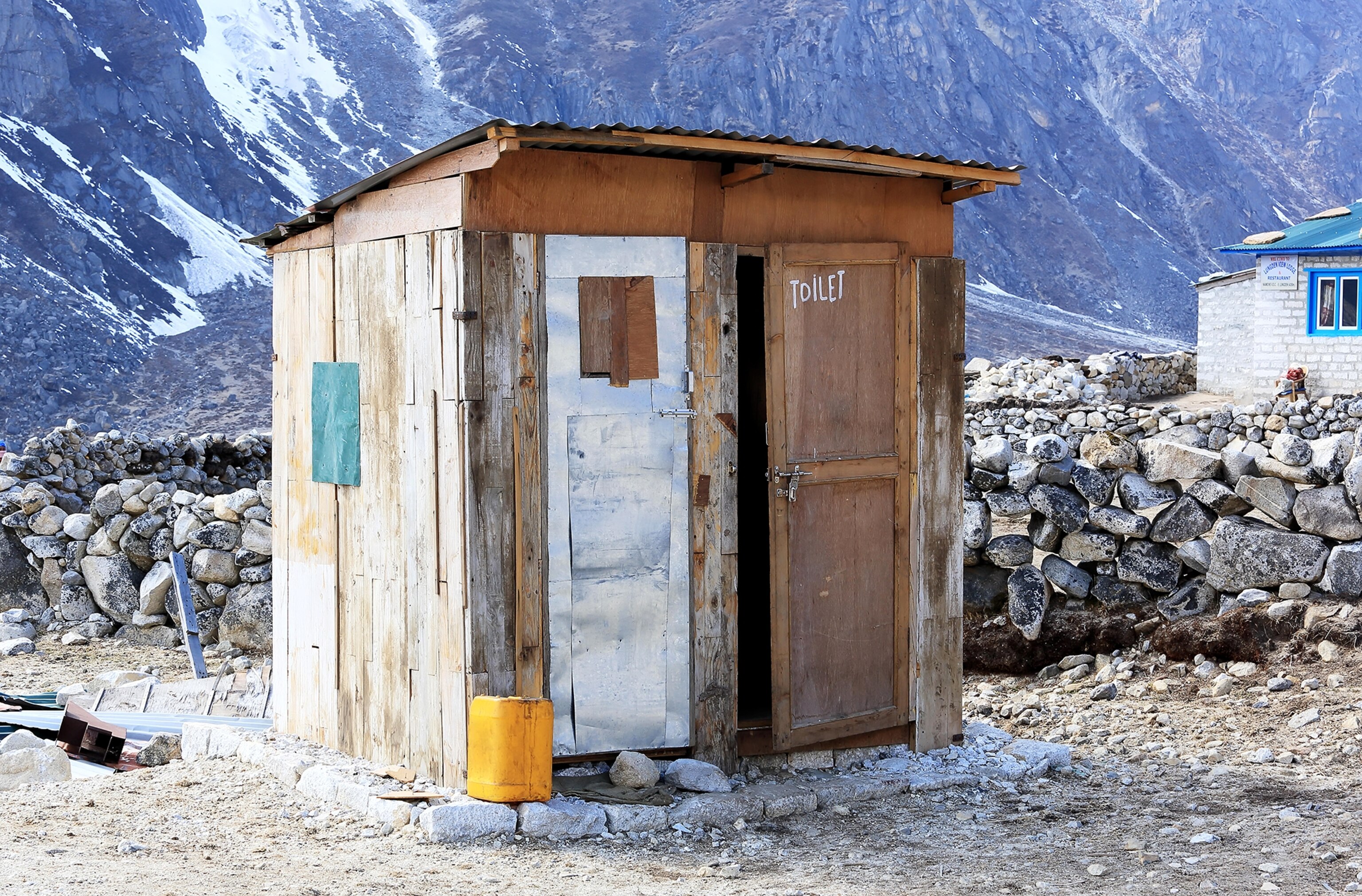 a bathroom in Nepal