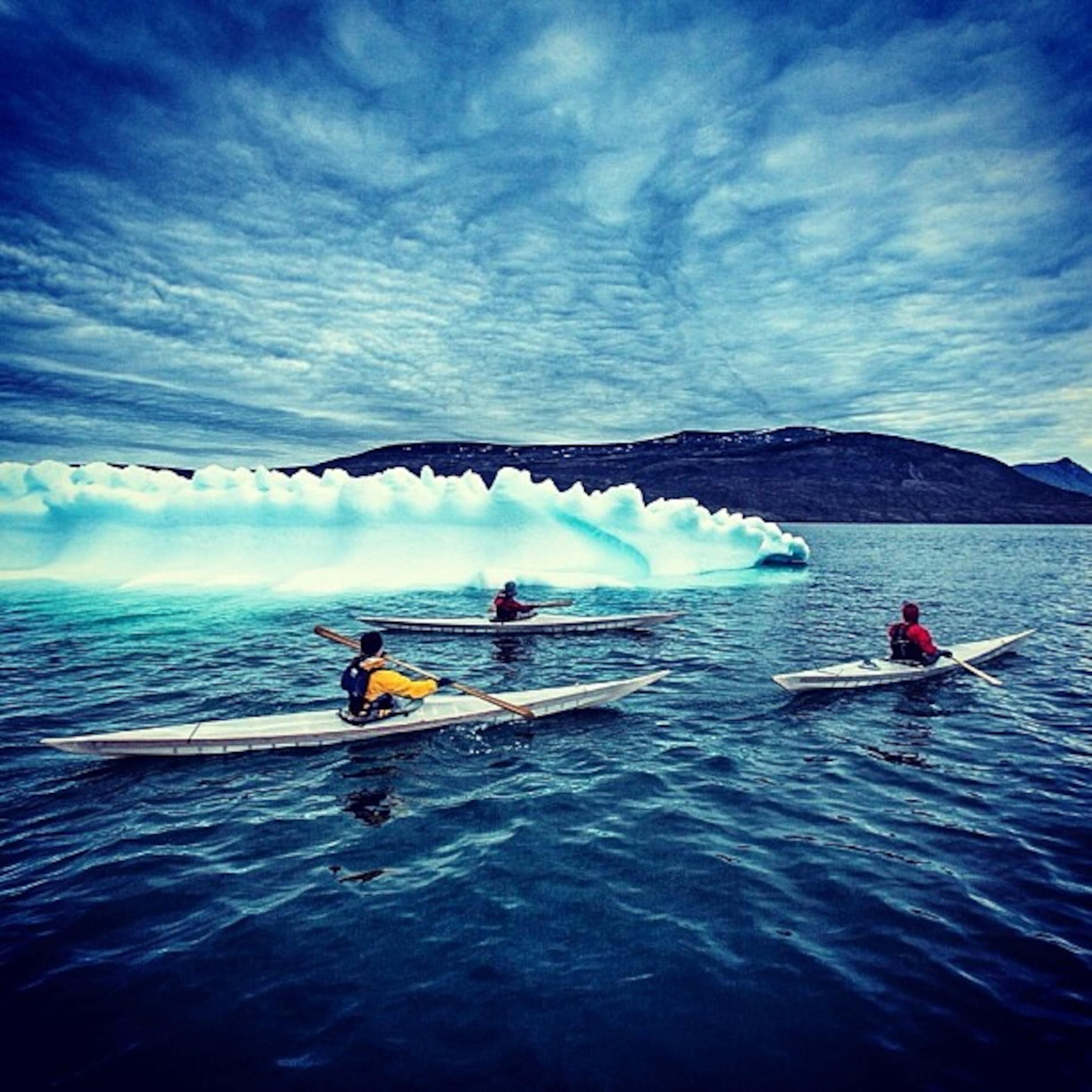kayakers in Baffin