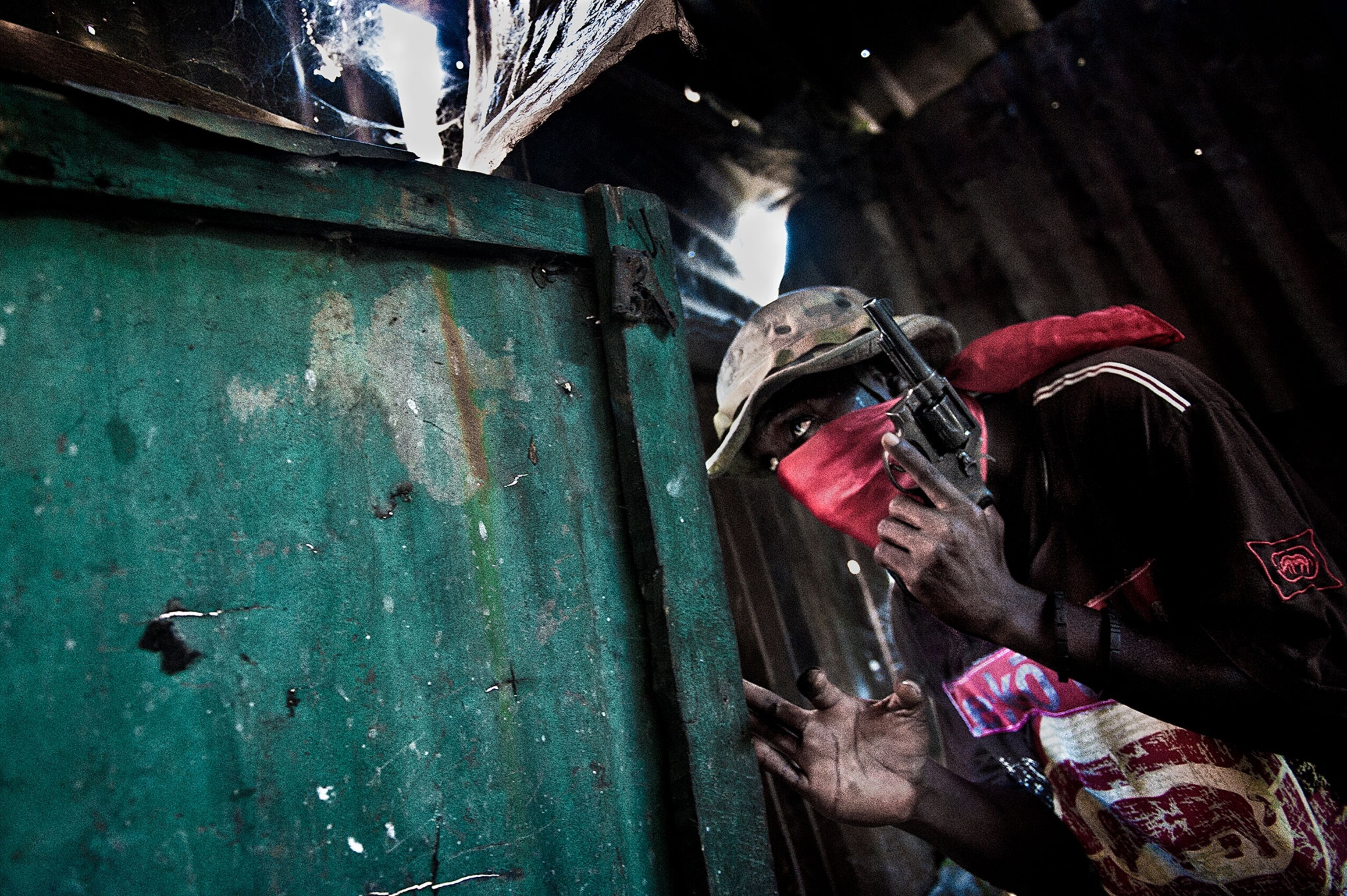 a gang member in Haiti
