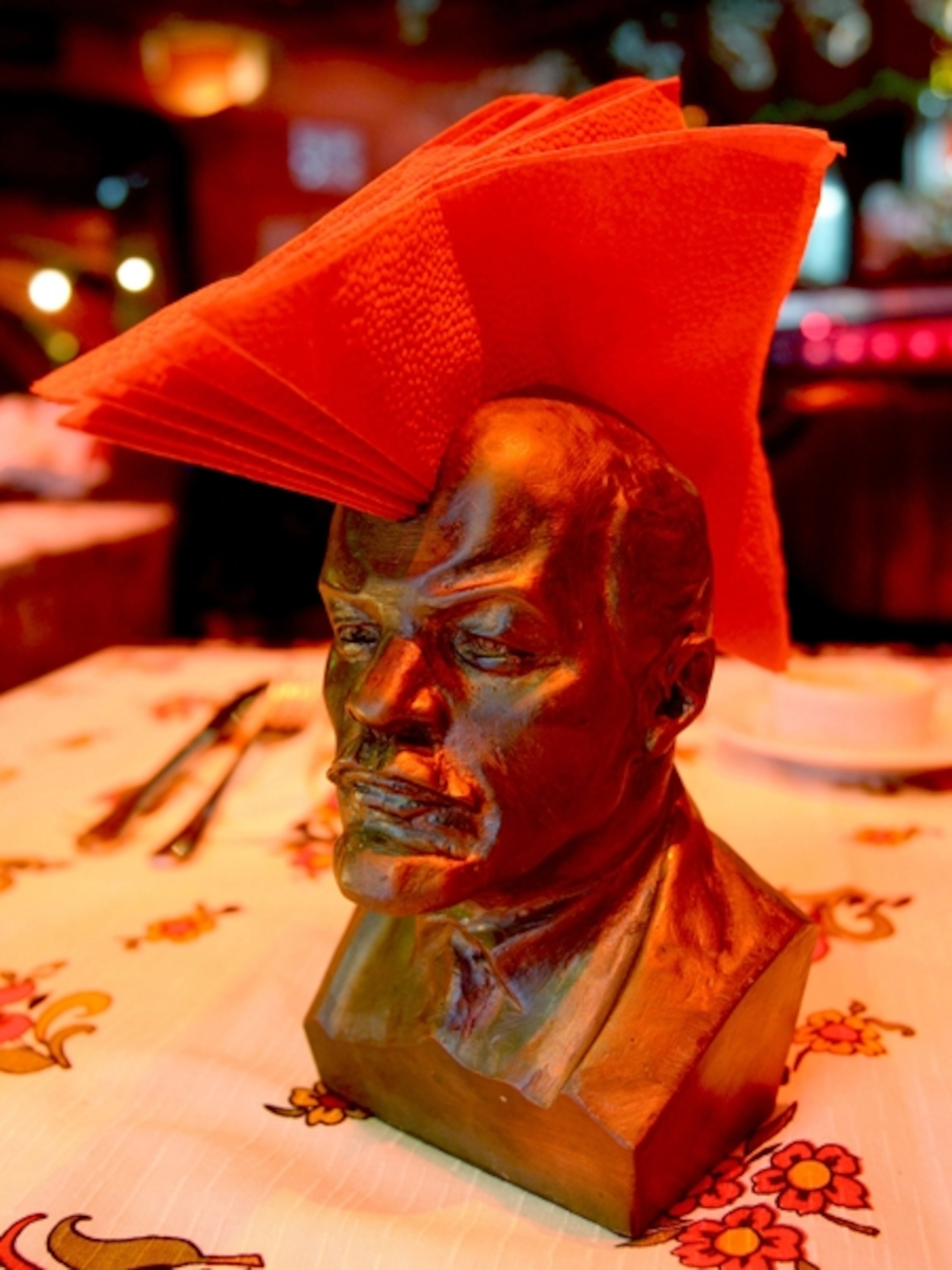 A bust of Lenin