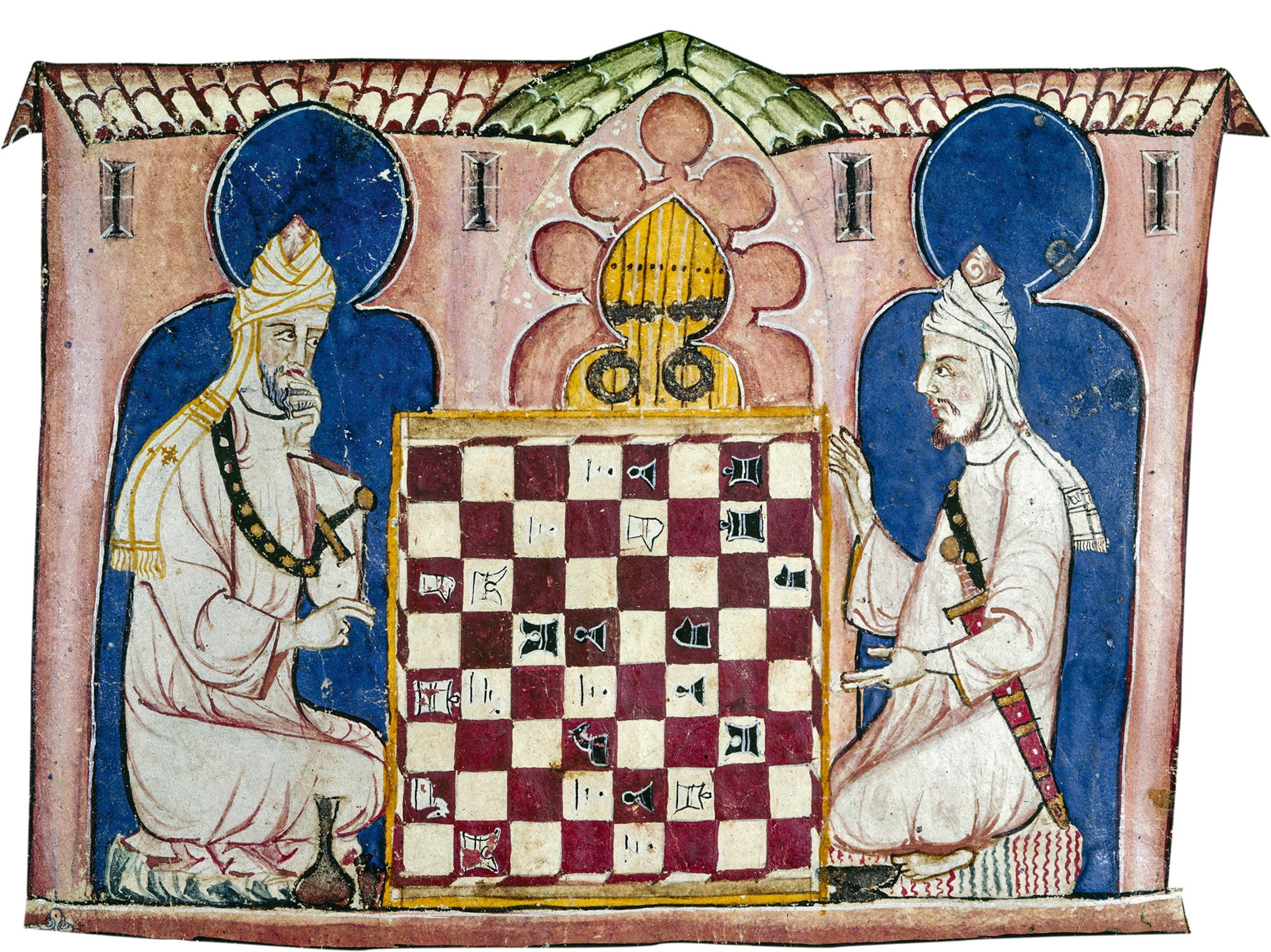 Arabs playing chess.