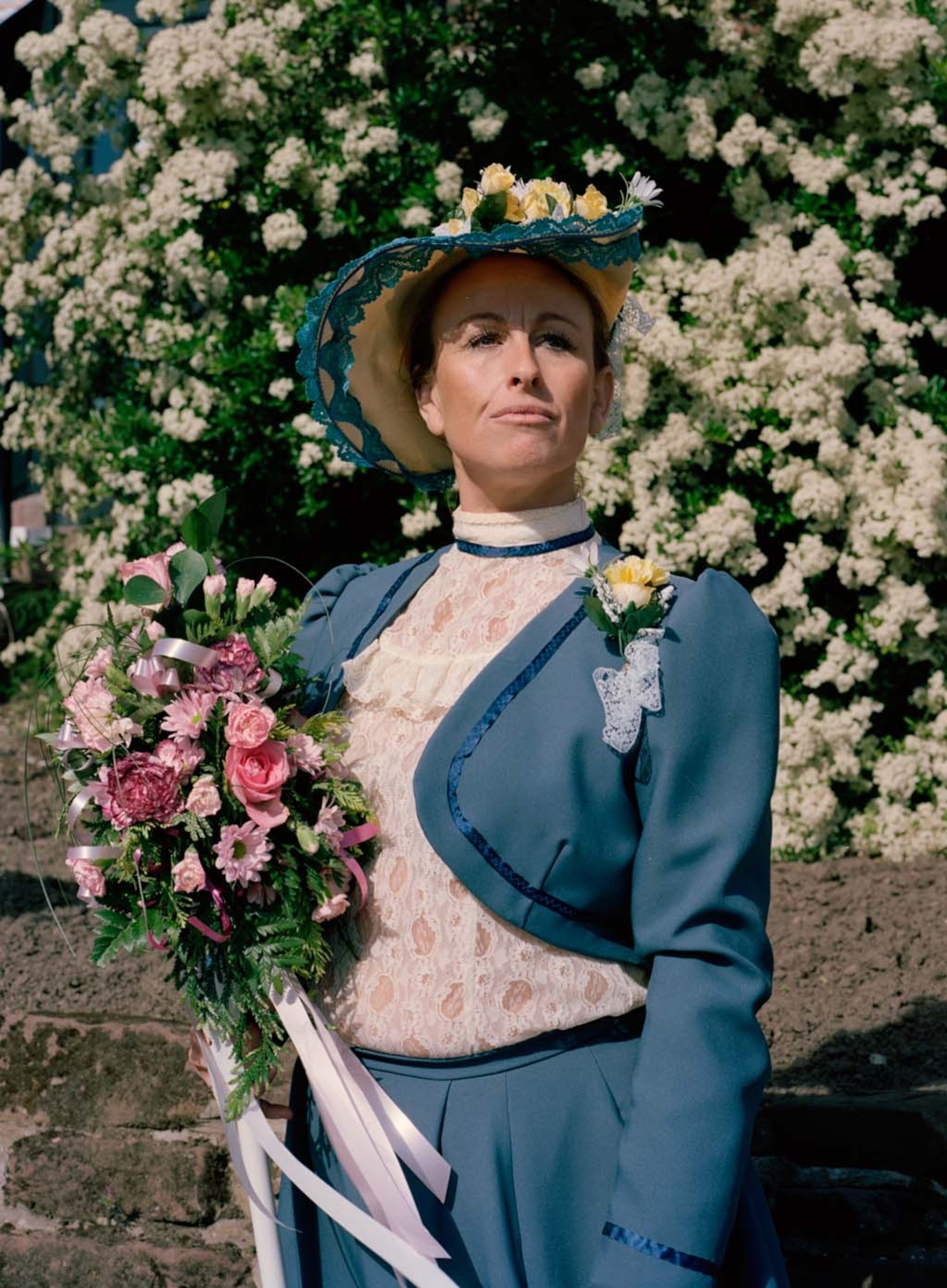 woman in victorian dress
