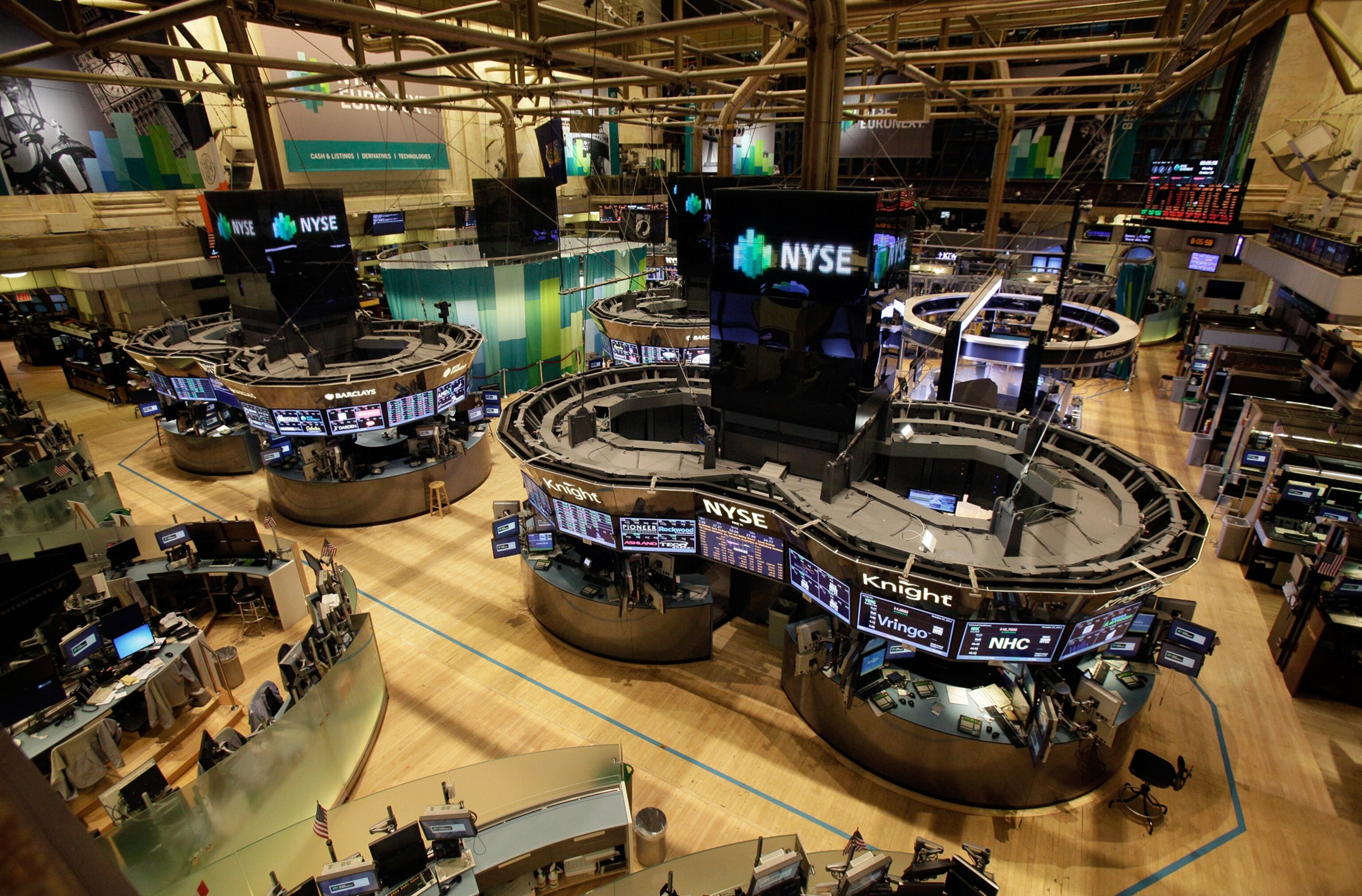 empty New York Stock Exchange