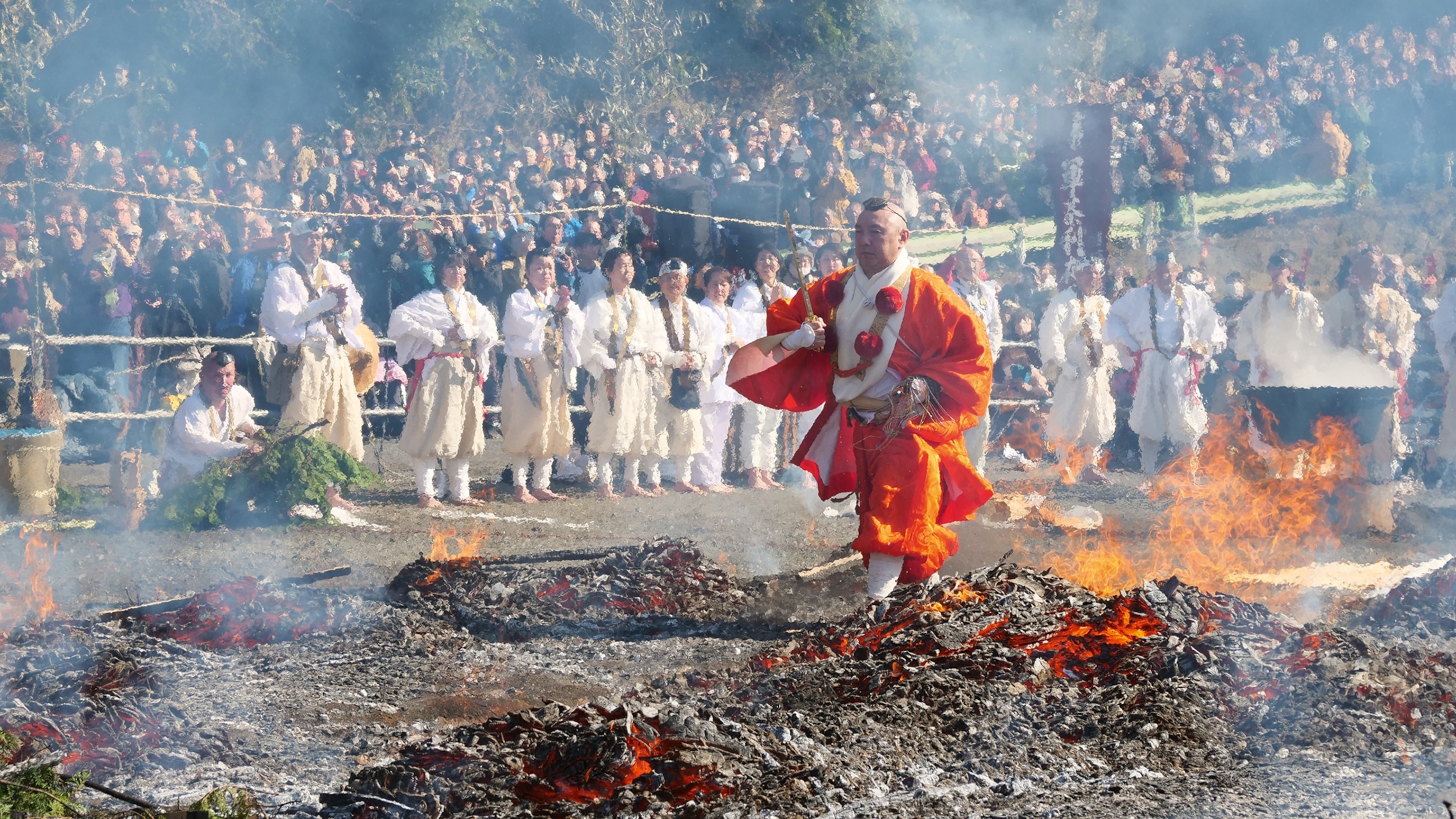 In Tokyo, monks walk across fire—and you can join them