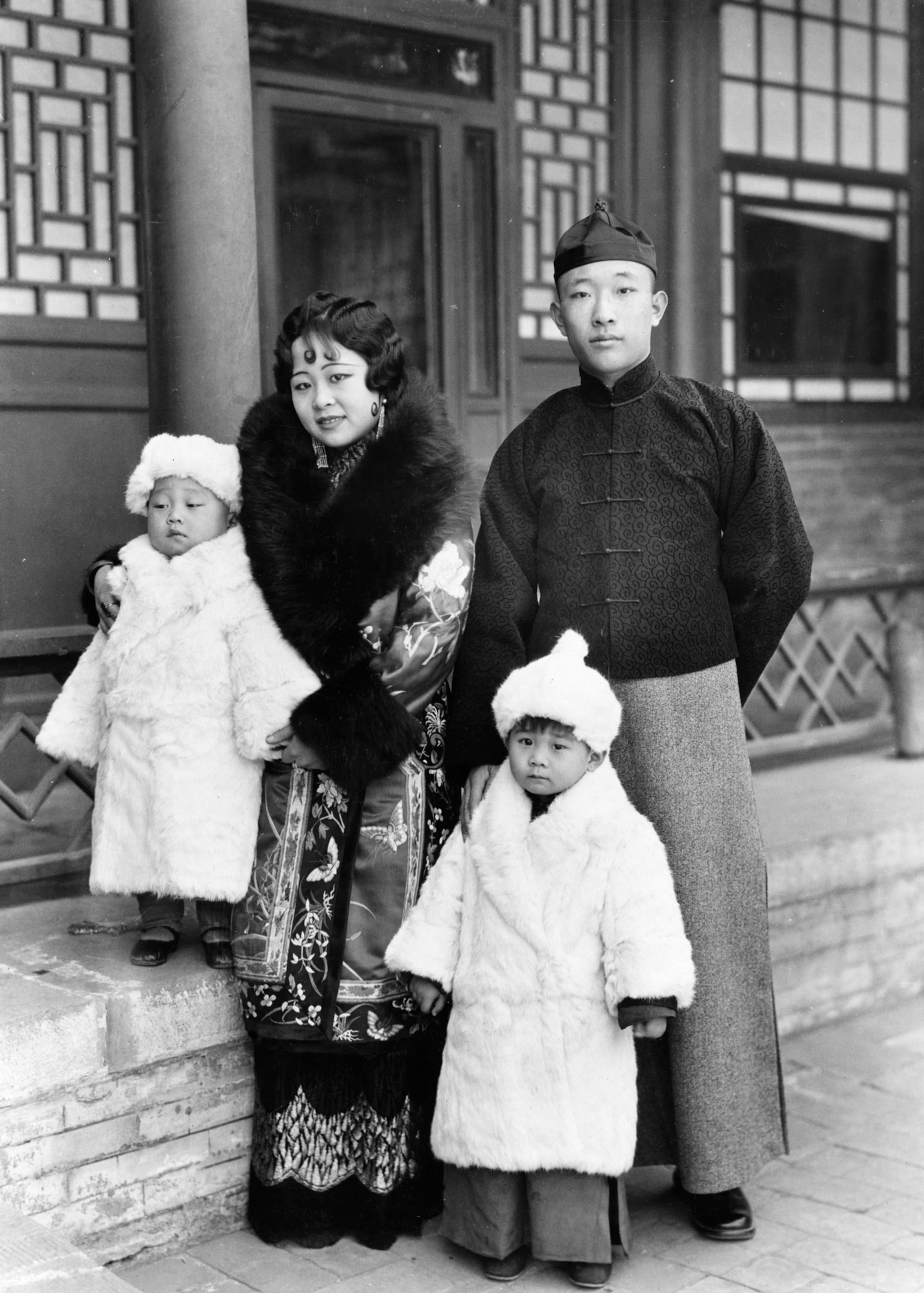 the Mongolian Prince and his wife and children