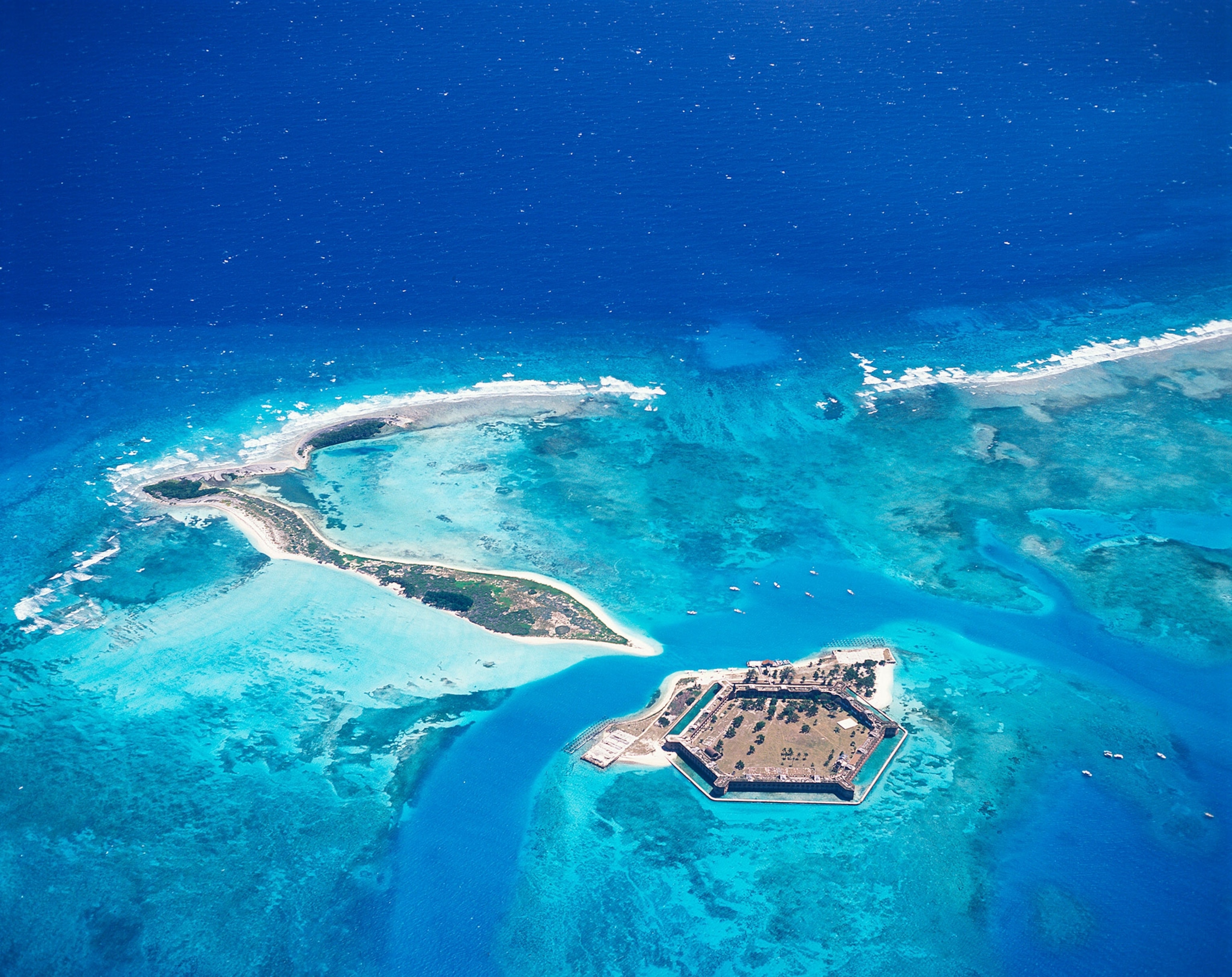 Dry Tortugas from above