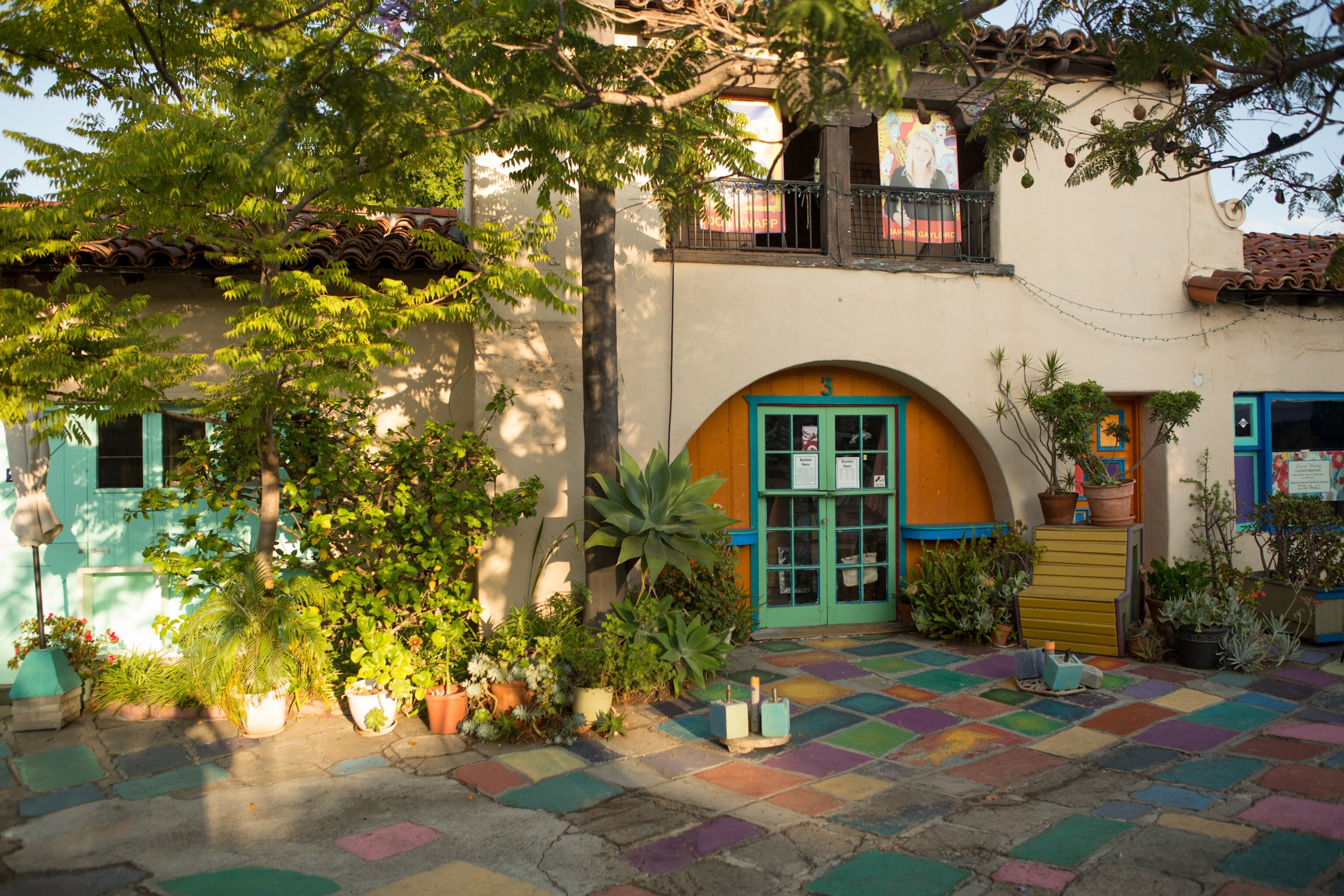the Spanish Village Art Center in Balboa Park, San Diego CA