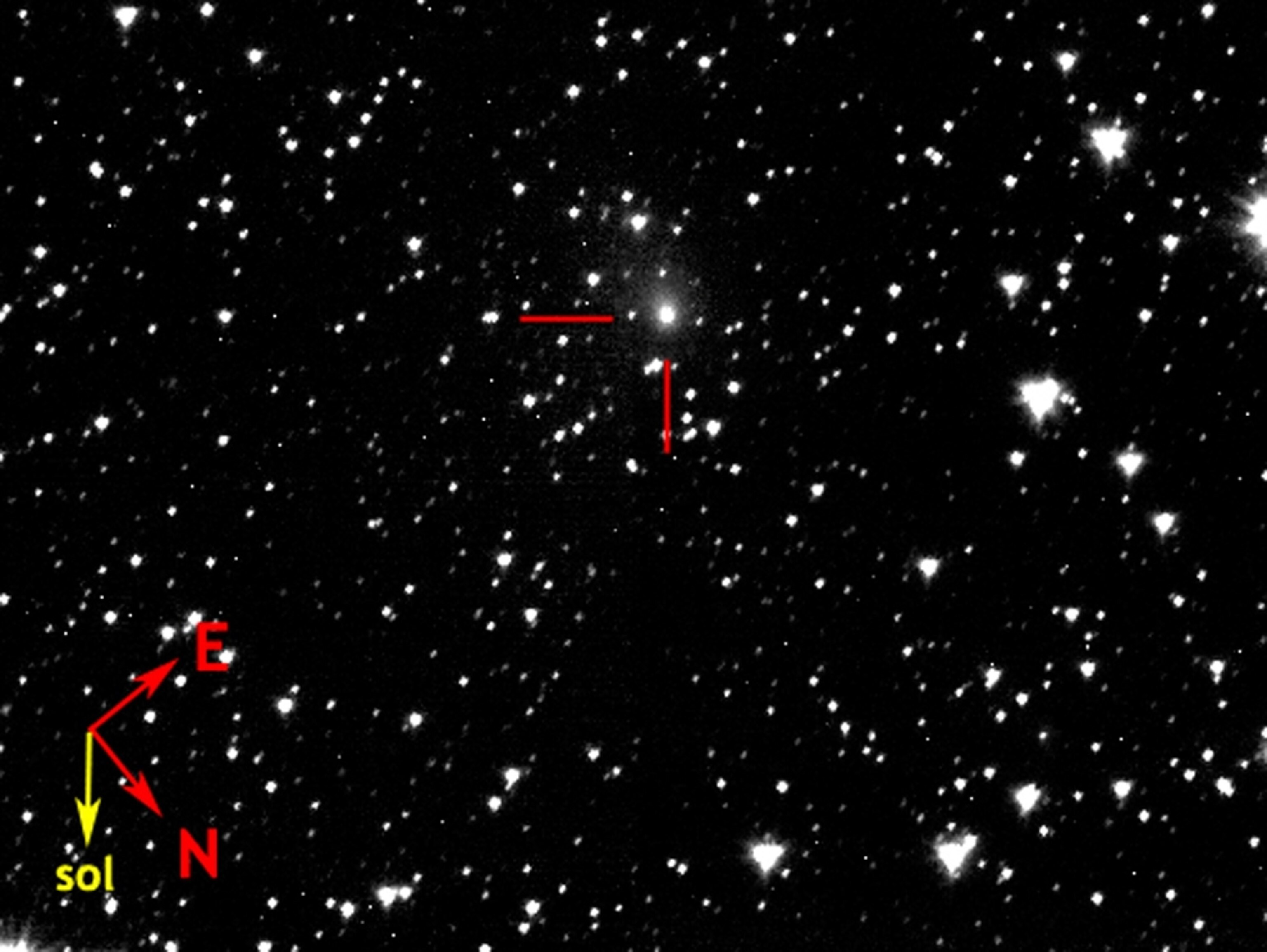 Picture of comet Hartley 2 as seen by the Deep Impact probe.