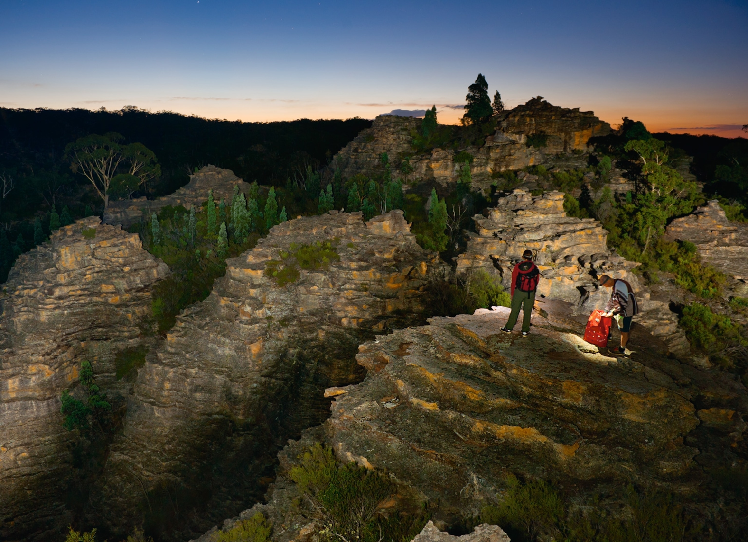 labyrinths of pagoda rocks at Gardens of Stone National Park