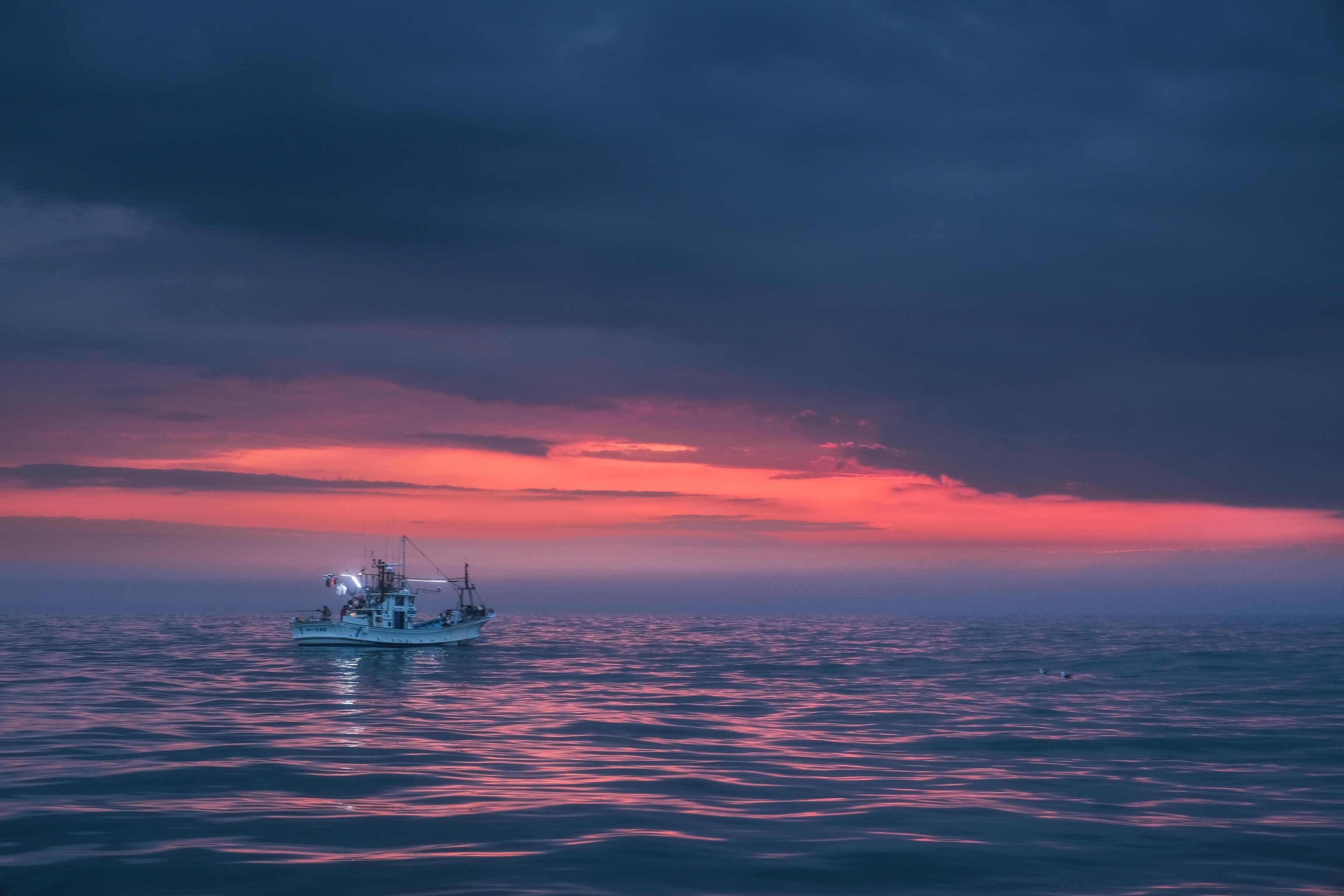 Ainu captain and fisherman taking his boat at sunrise out to fish off shore from Shiraoi. ⁠Photo Camp Japan is an exciting opportunity for students in Hokkaido to engage with National Geographic Explorers to learn photography and writing skills, build connections within their communities and understand the power of story using photography and a slow journalism approach to share the unique stories of their community.