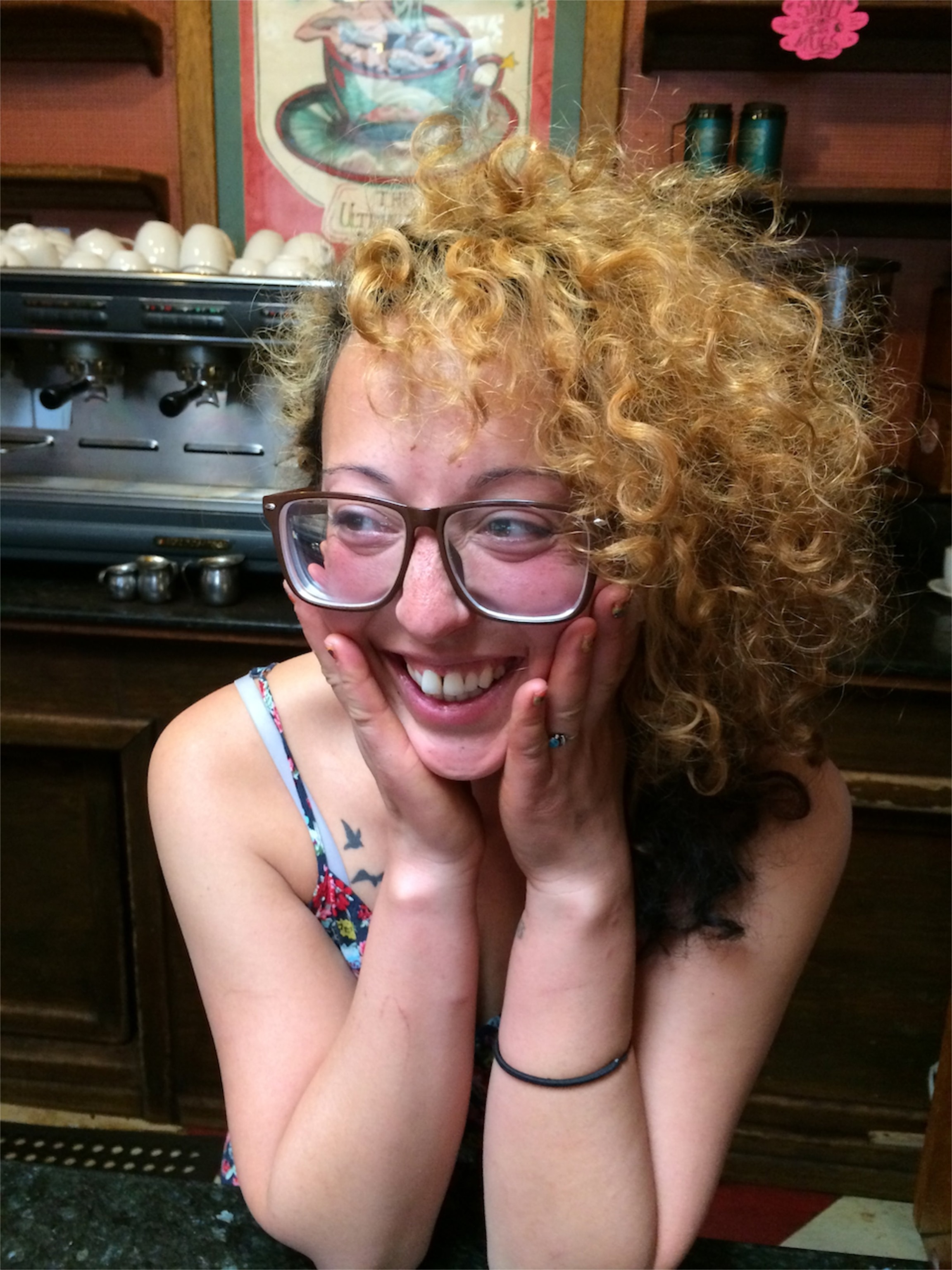 At Macy's Coffee, an employee wonders aloud why she loves Flagstaff so much,"I don't know, but I keep coming back here over and over again." (Photo by Andrew Evans, National Geographic)