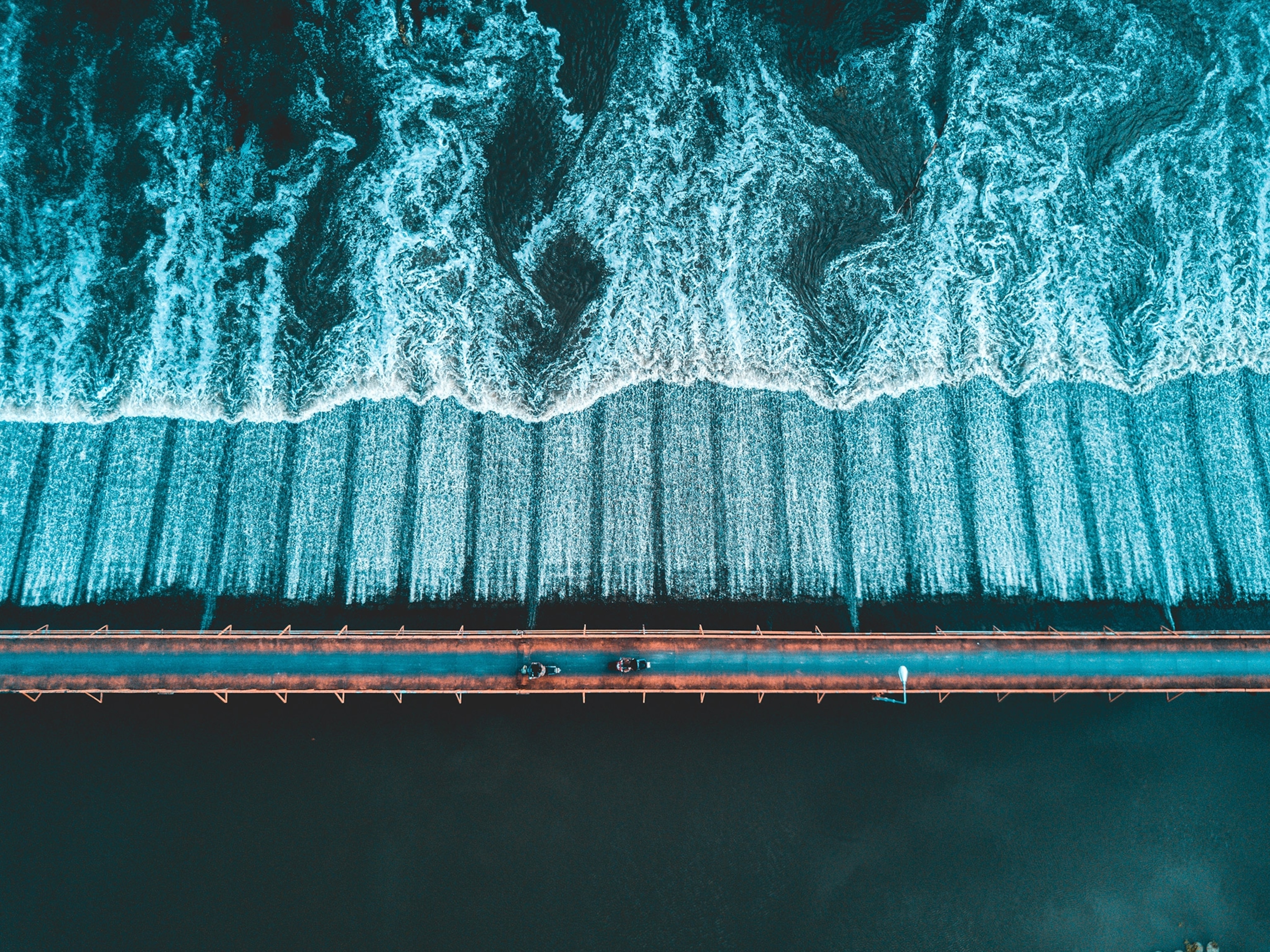 an aerial view of the Ping River in Thailand