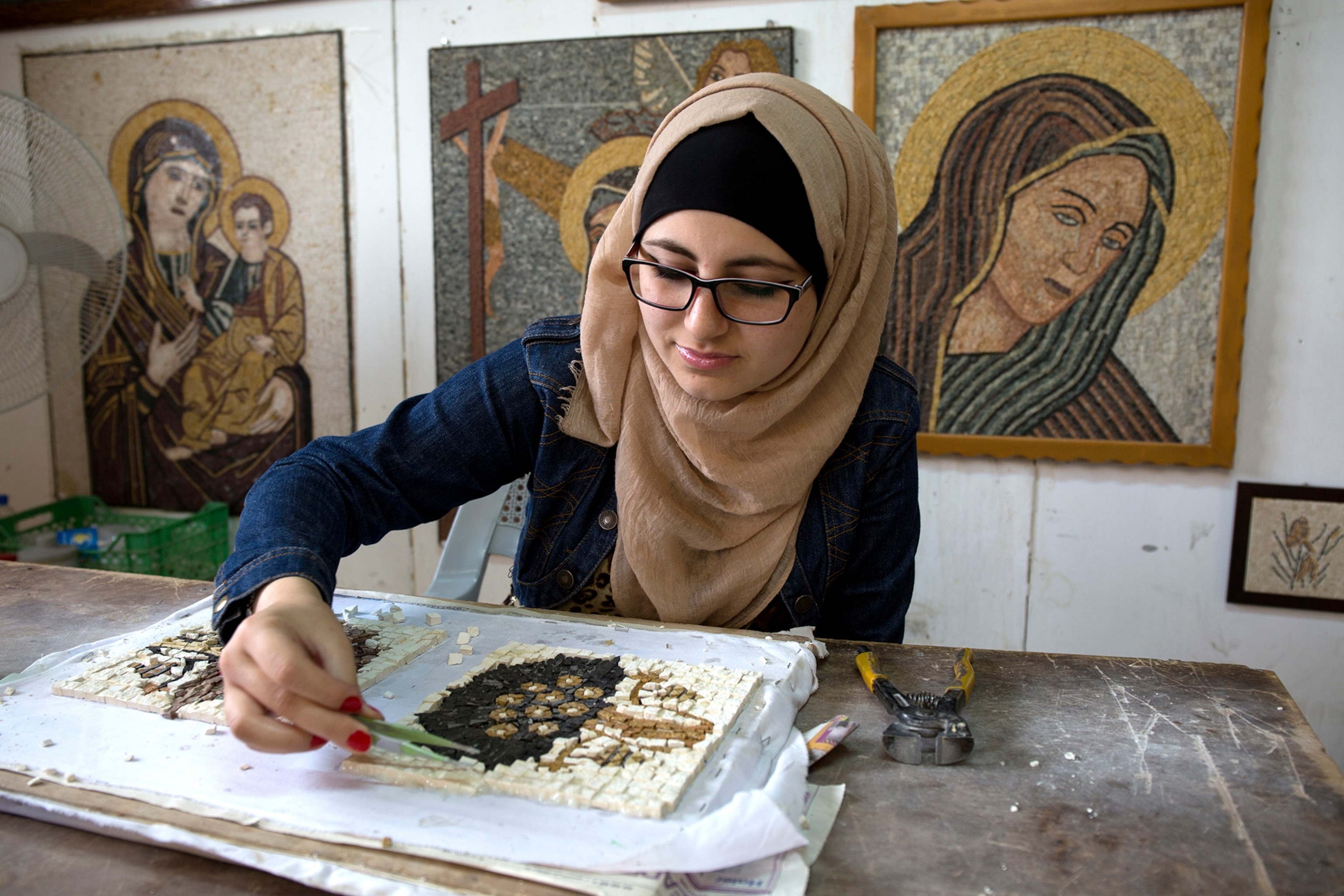 mosaics in Madaba, Jordan