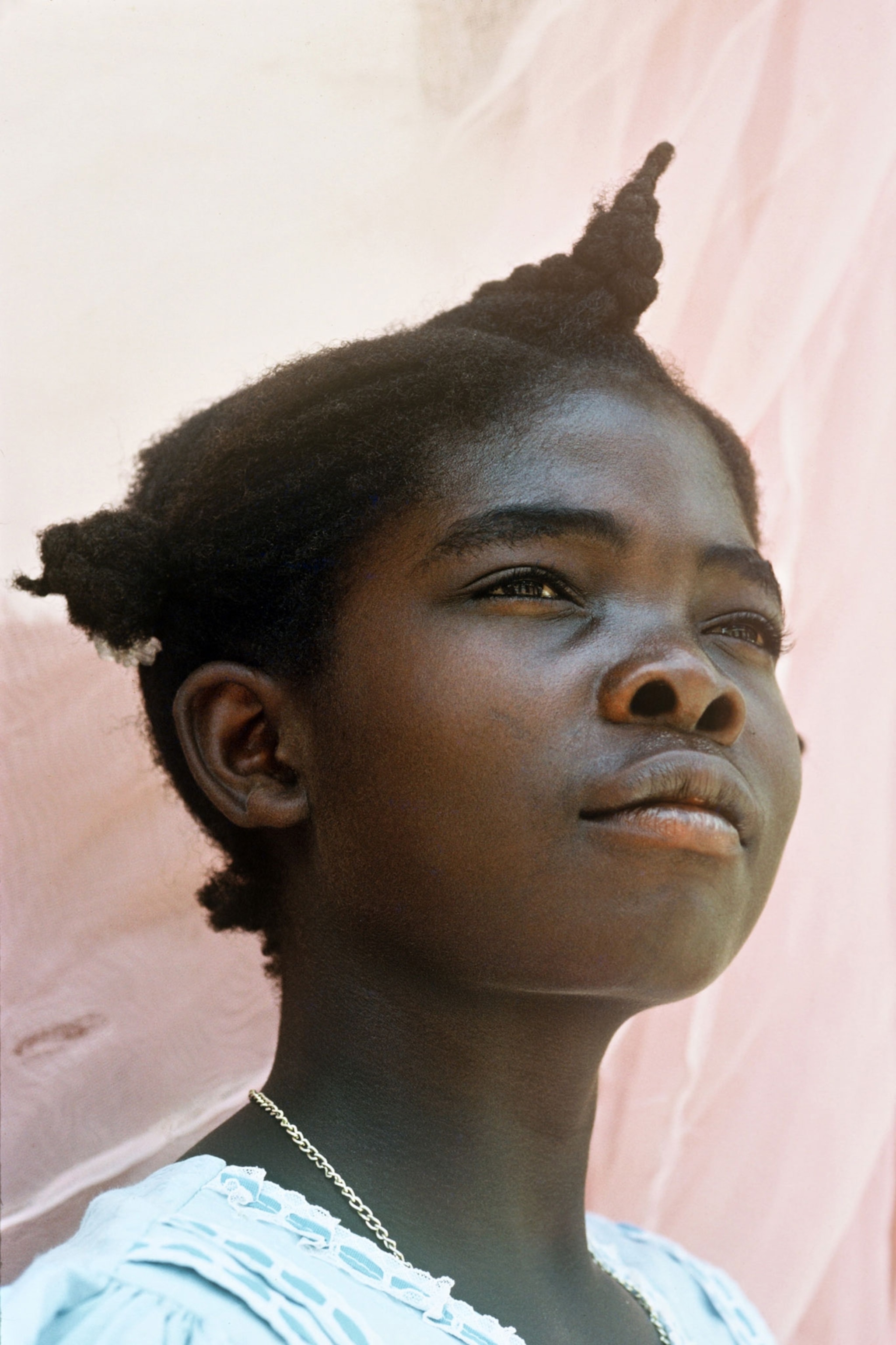 a young woman in Haiti