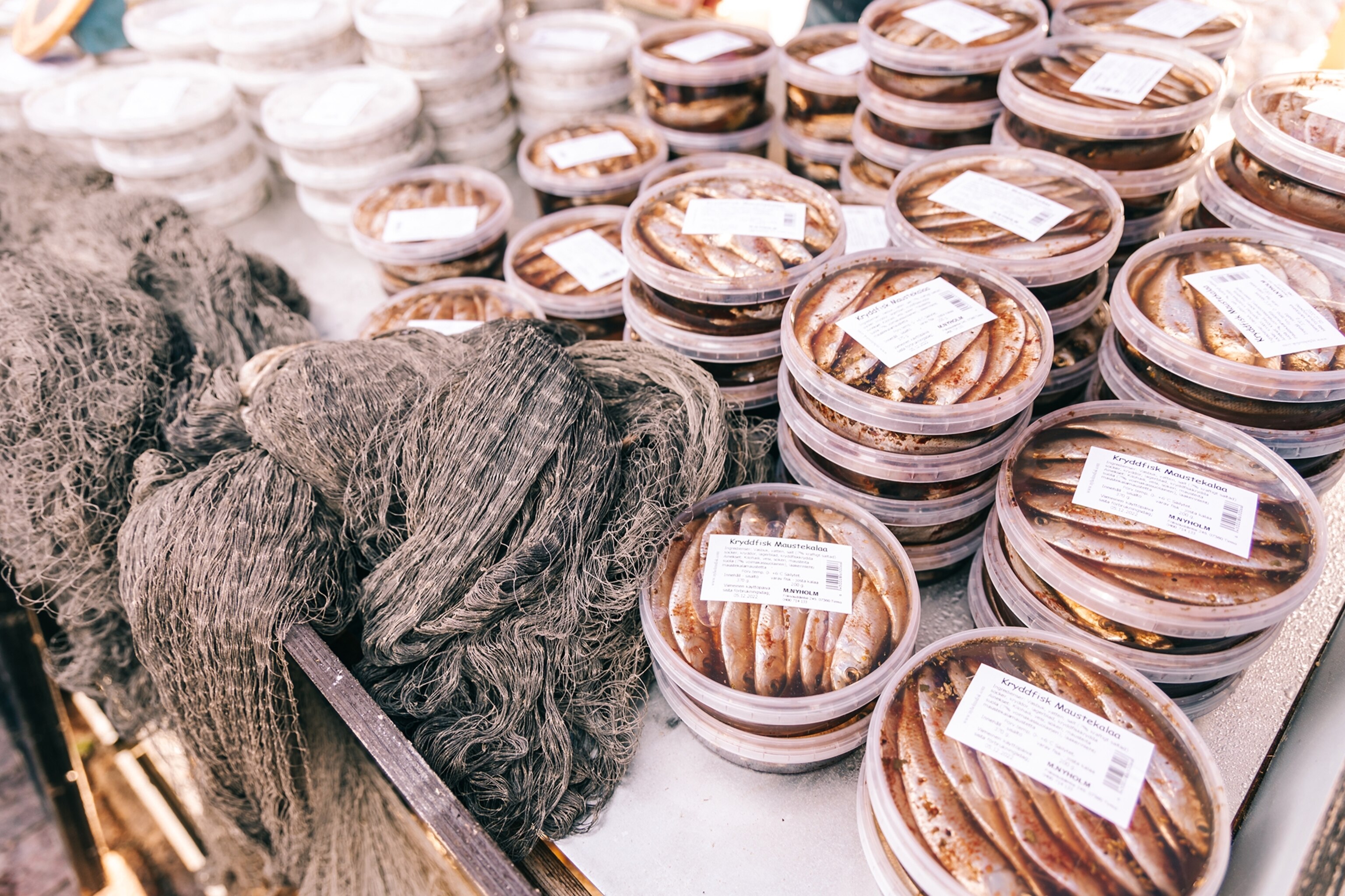 herring in a market