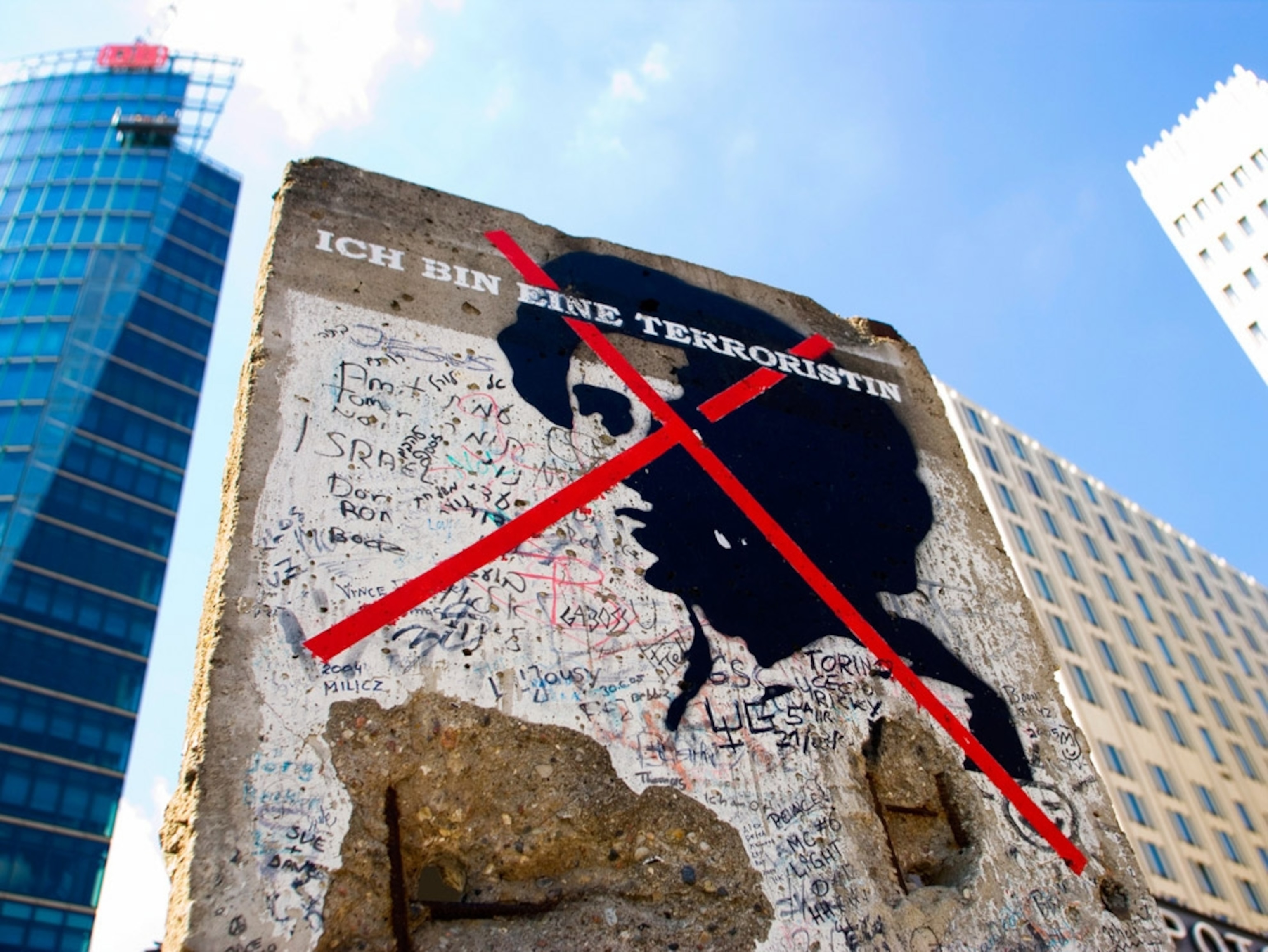Piece of the Berlin Wall at Potsdamer Platz