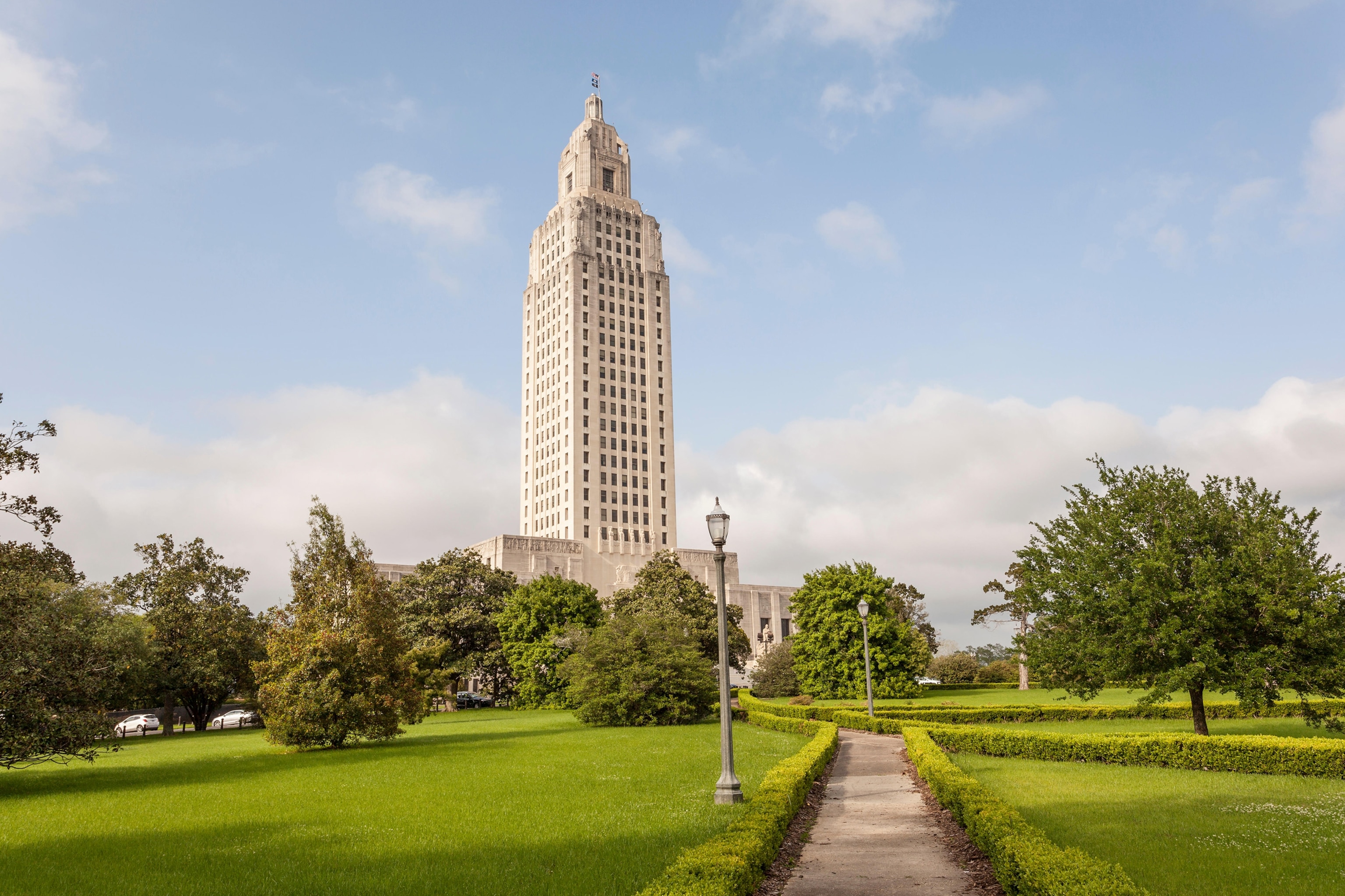 the Louisiana State Capitol in Baton Rouge