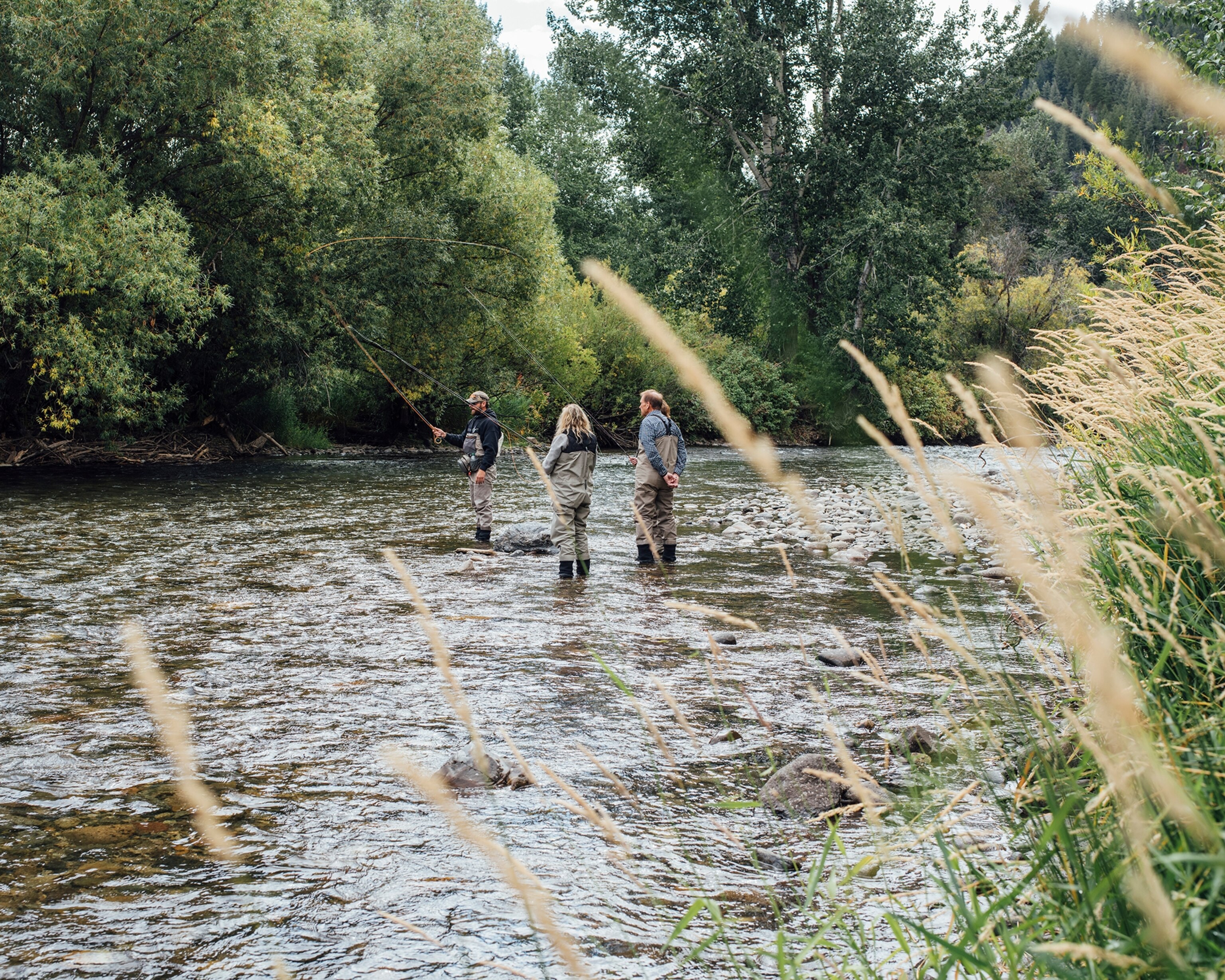 people fishing in Sun Valley, Idaho