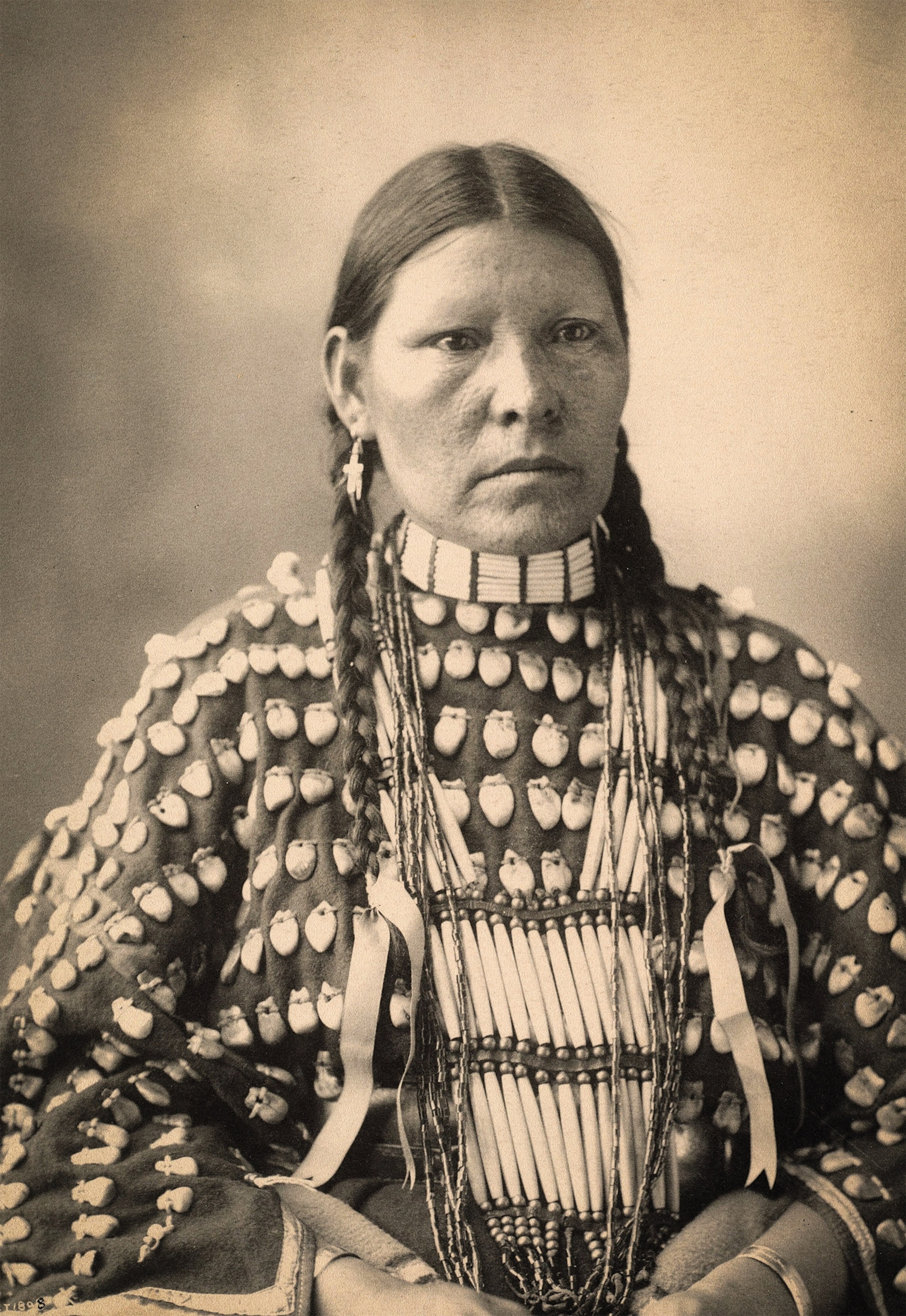 Freckled Face, a woman from the Arapaho tribe, is pictured.