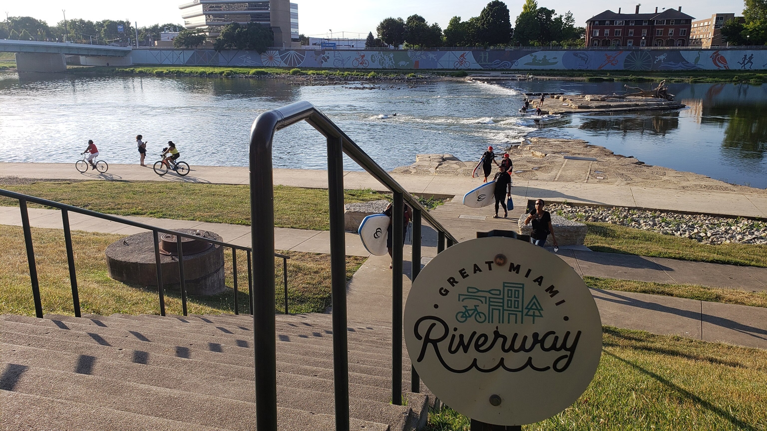 the Great Miami Riverway Trail in Ohio