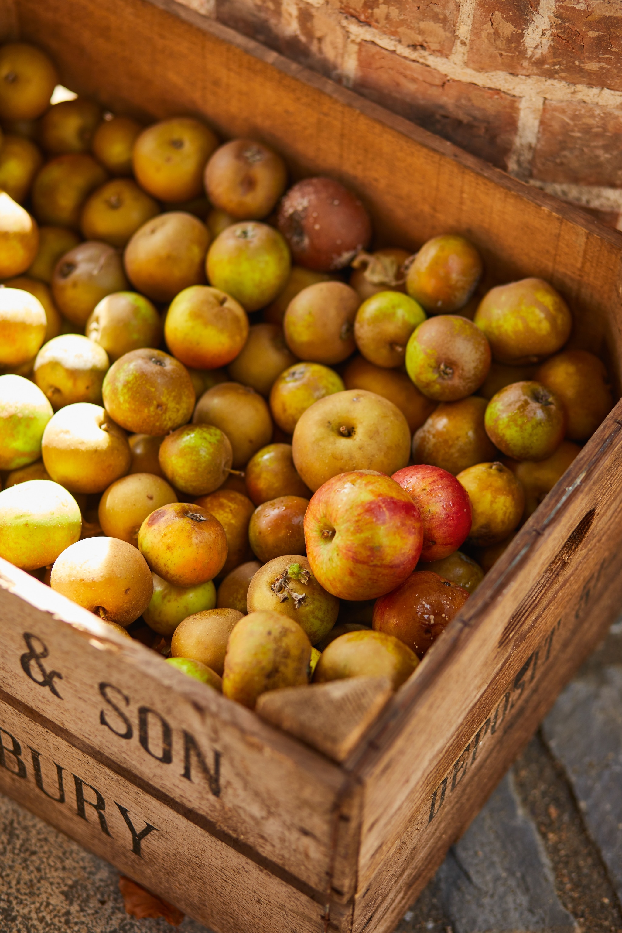Crate of apples