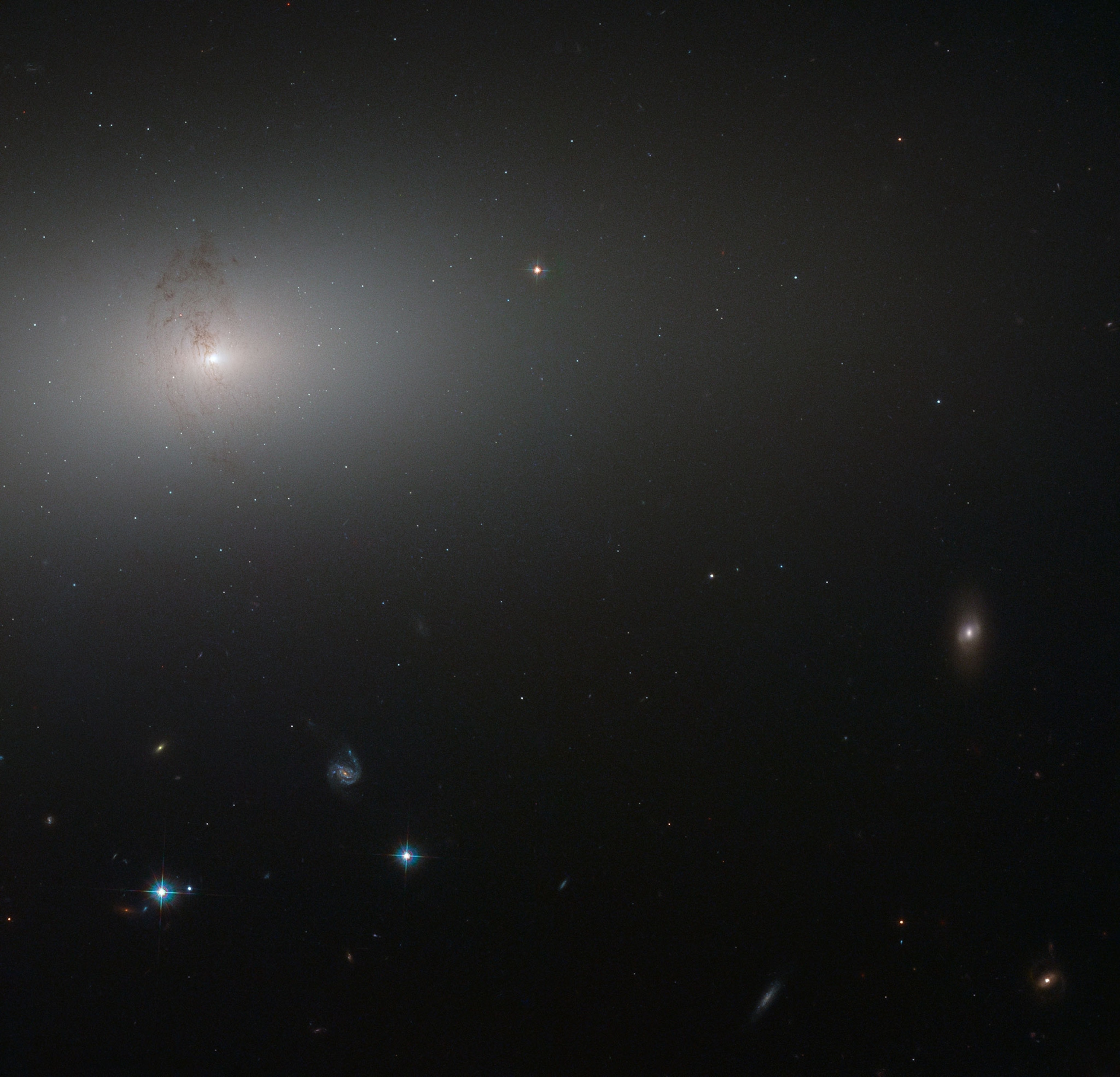 a hazy galaxy