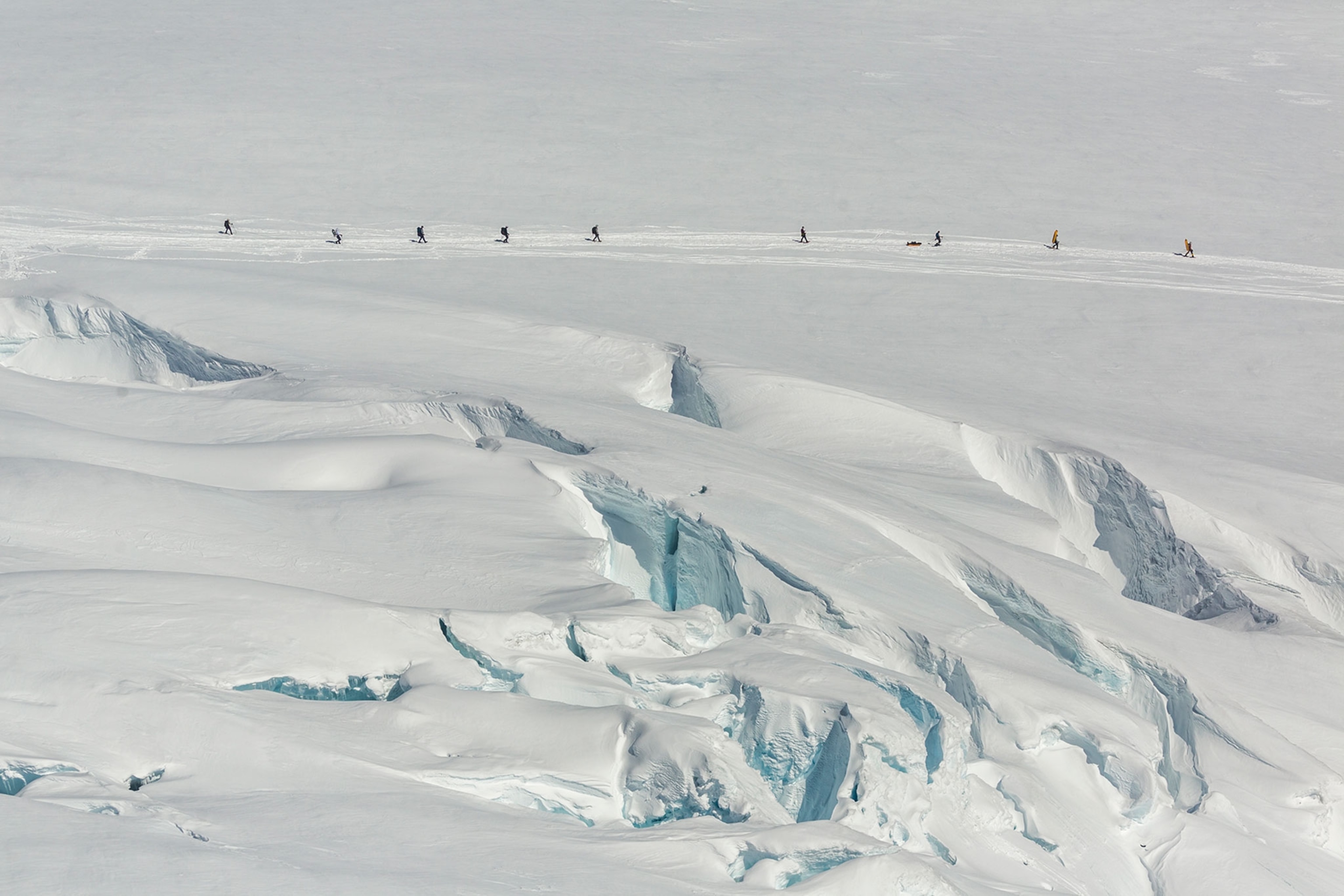 Climbers on Mt McKinley, Denali National Park