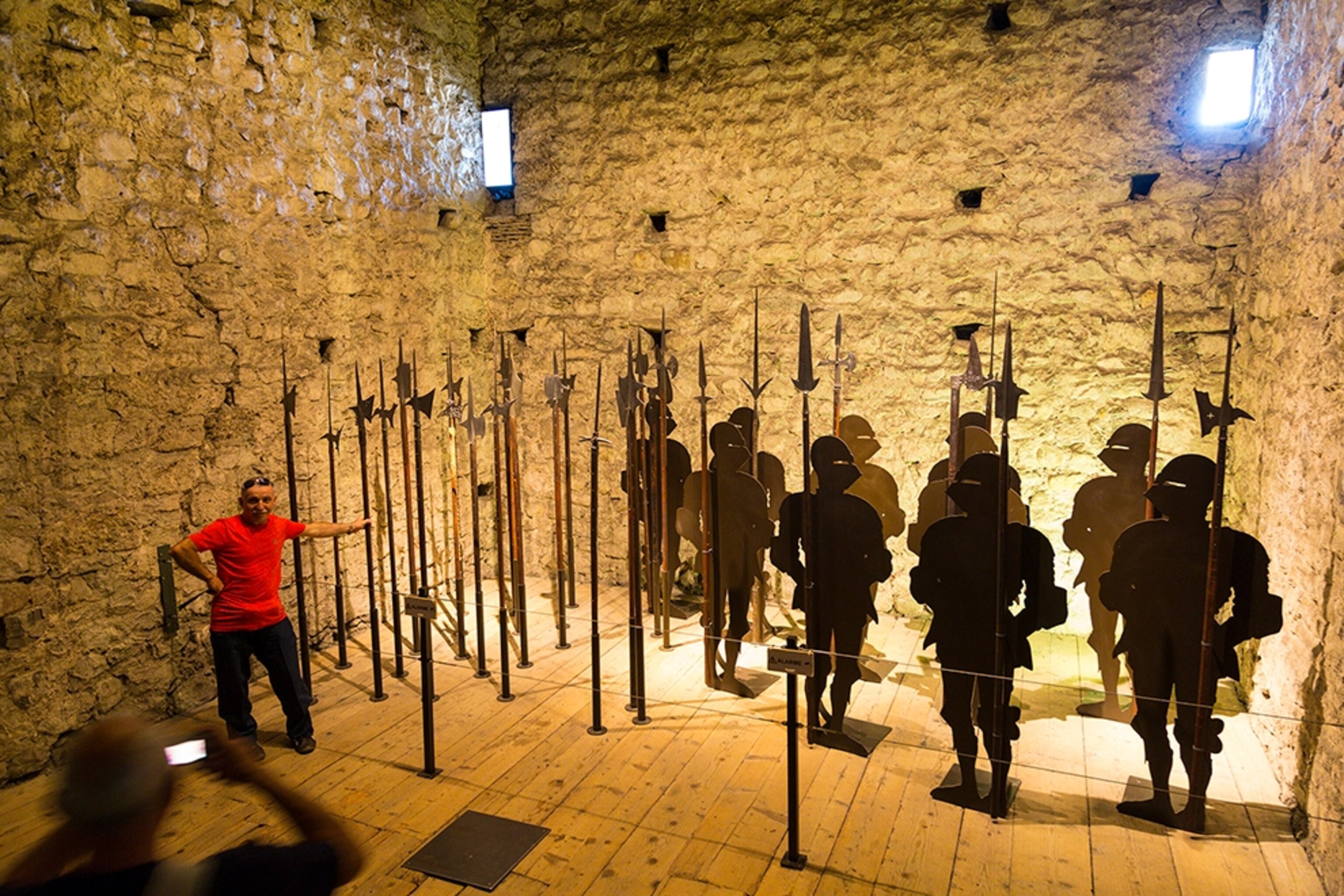 the interior of the Chateau de Chillon, Switzerland