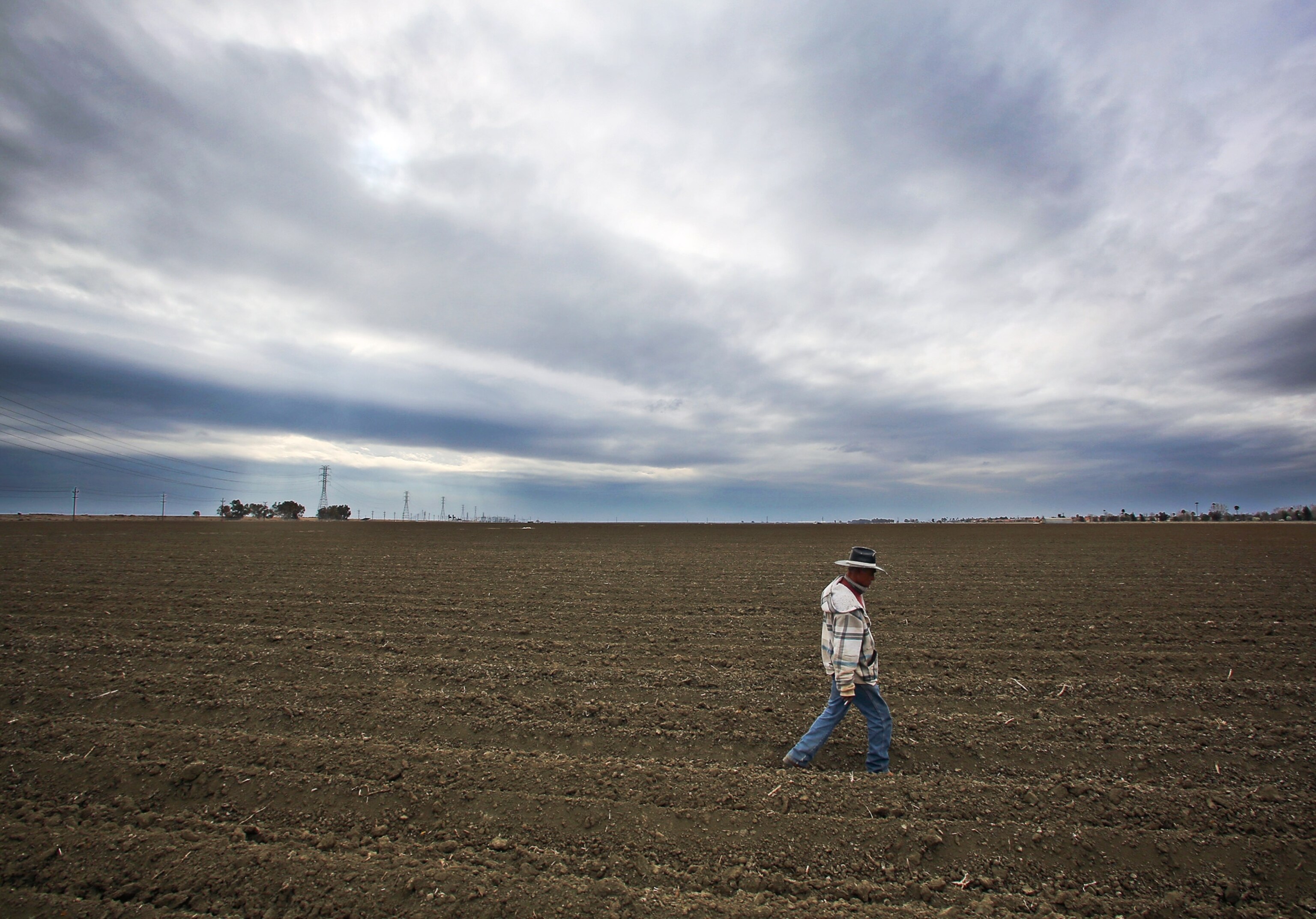 Rubble from a mudslide resulting from overnight rainfall east of Los Angeles.
